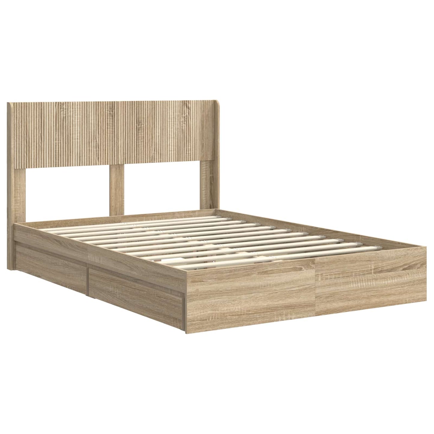 vidaXL Καλάθι με αποθήκη και κεφαλάρι Sonoma Δρυς 135 x 190 cm