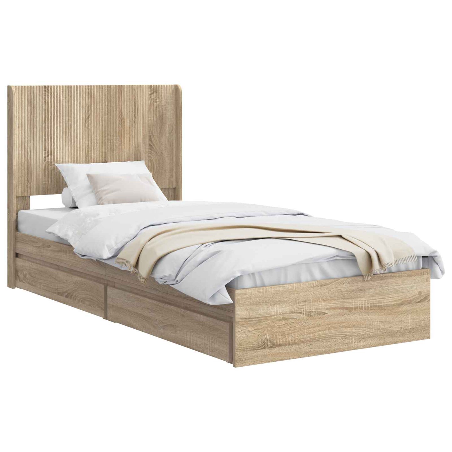 vidaXL Καλάθι με αποθήκη και κεφαλάρι Sonoma Δρυς 100 x 200 cm