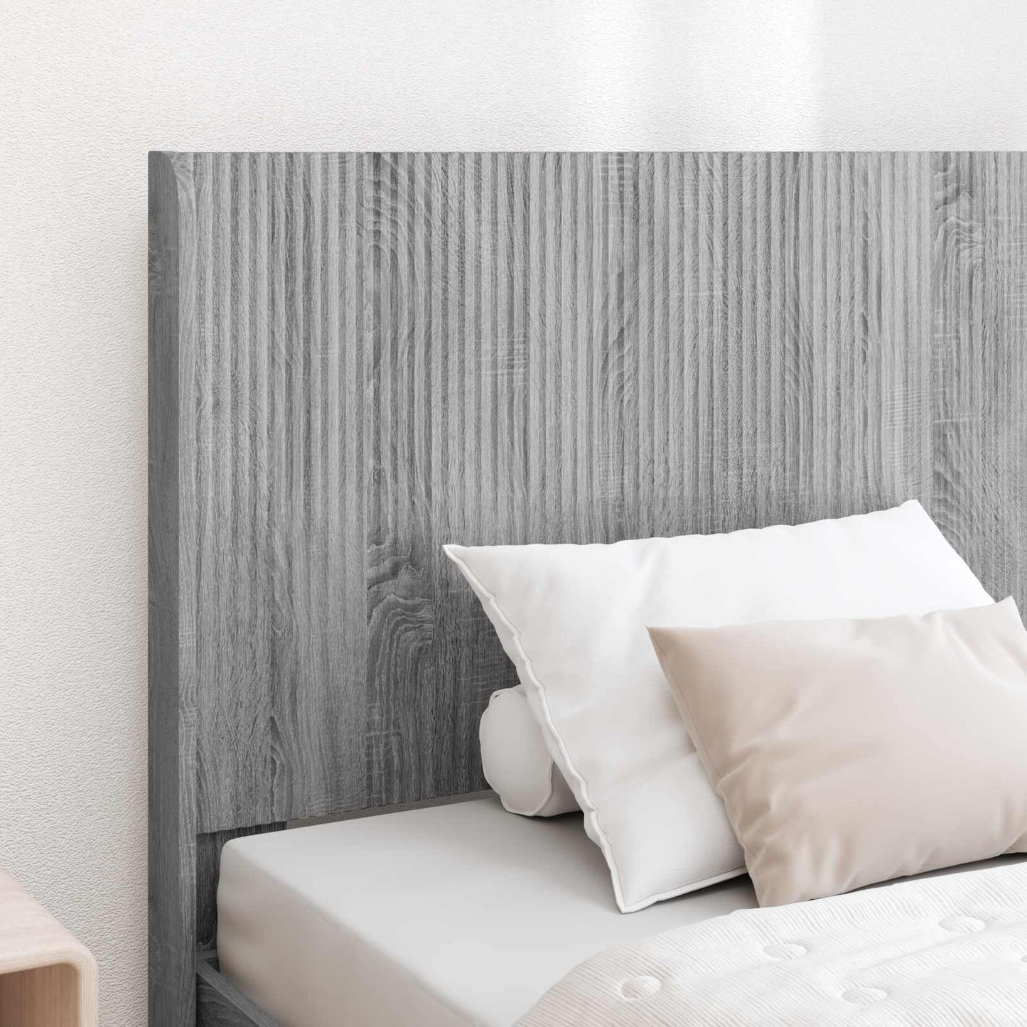 vidaXL Καλάθι με αποθήκη και κεφαλάρι Γκρι Sonoma 100 x 200 cm