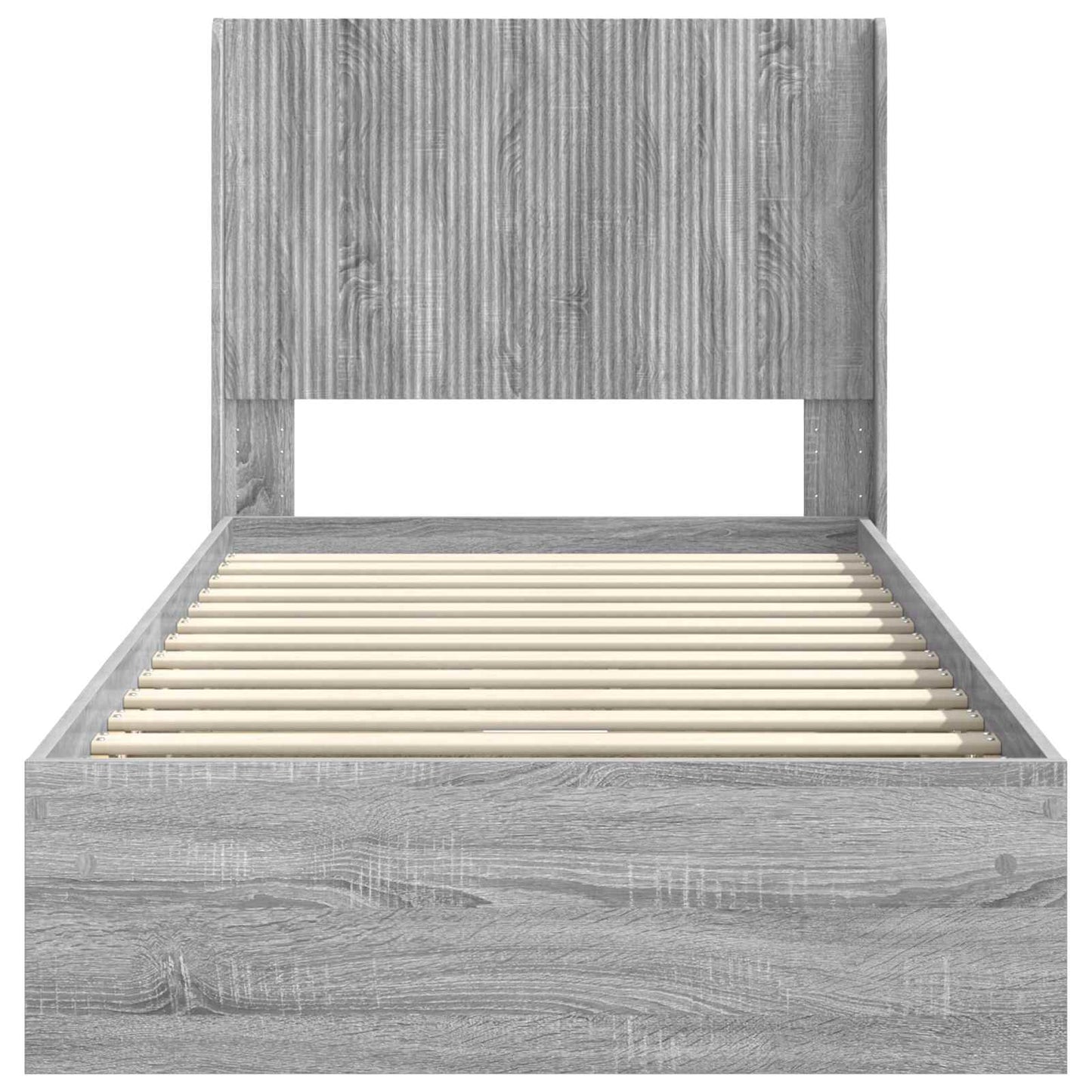 vidaXL Καλάθι με αποθήκη και κεφαλάρι Γκρι Sonoma 100 x 200 cm