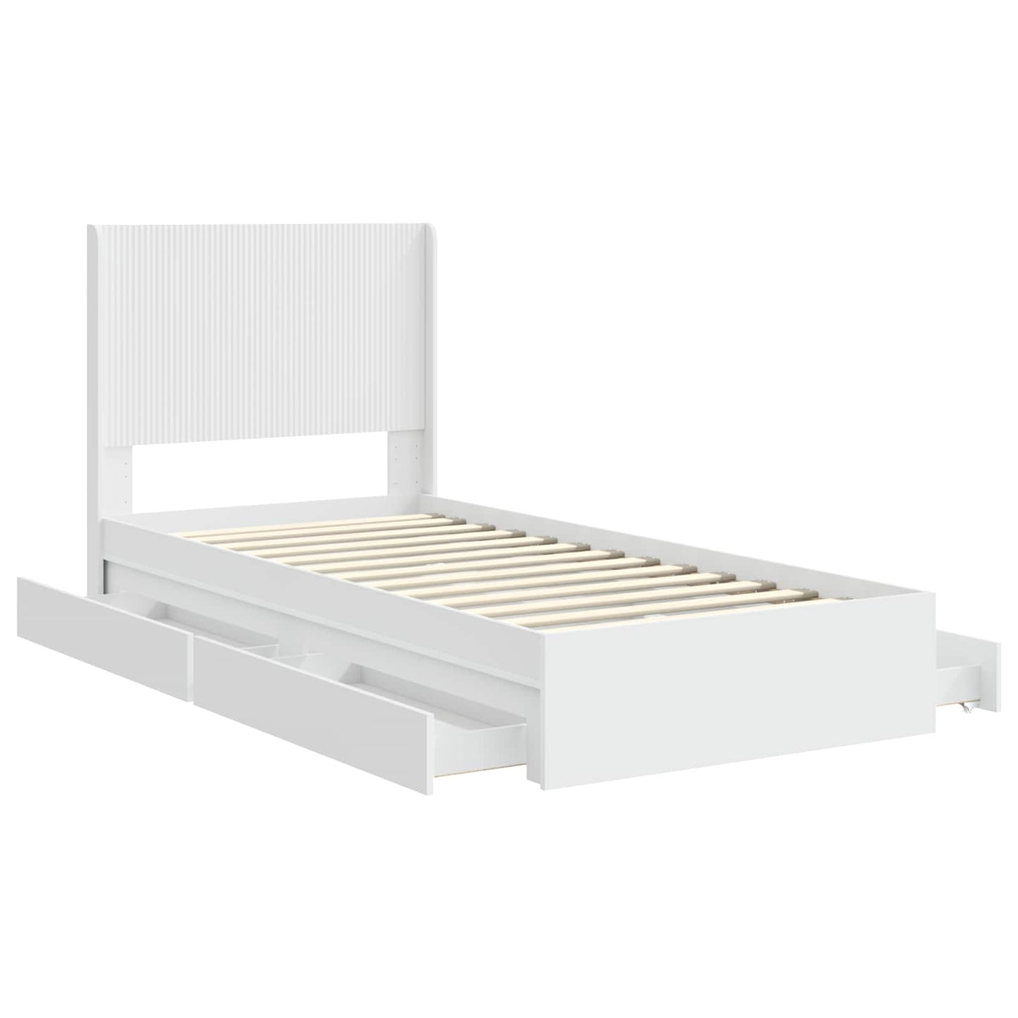vidaXL Καλάθι με αποθήκη και κεφαλάρι Λευκό 90 x 200 cm