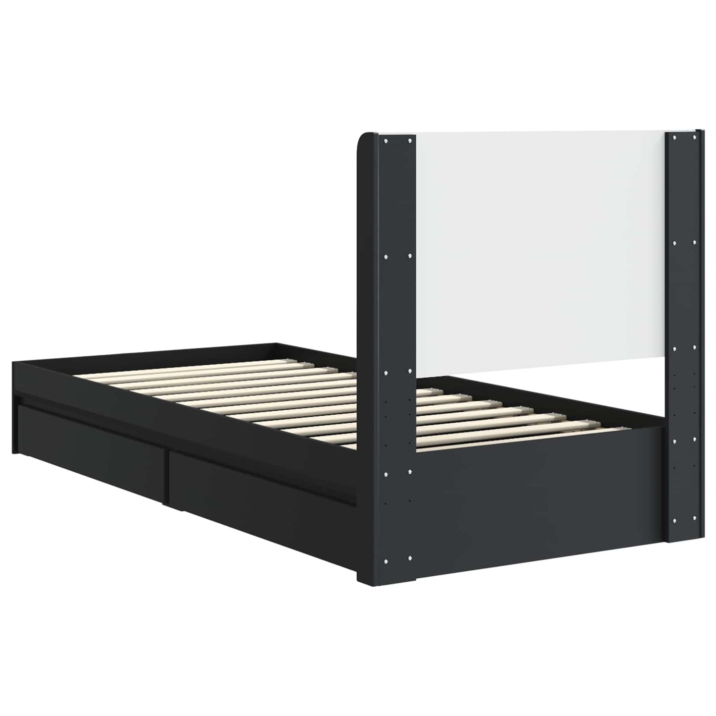 vidaXL Καλάθι με αποθήκη και κεφαλάρι Μαύρο 90 x 190 cm