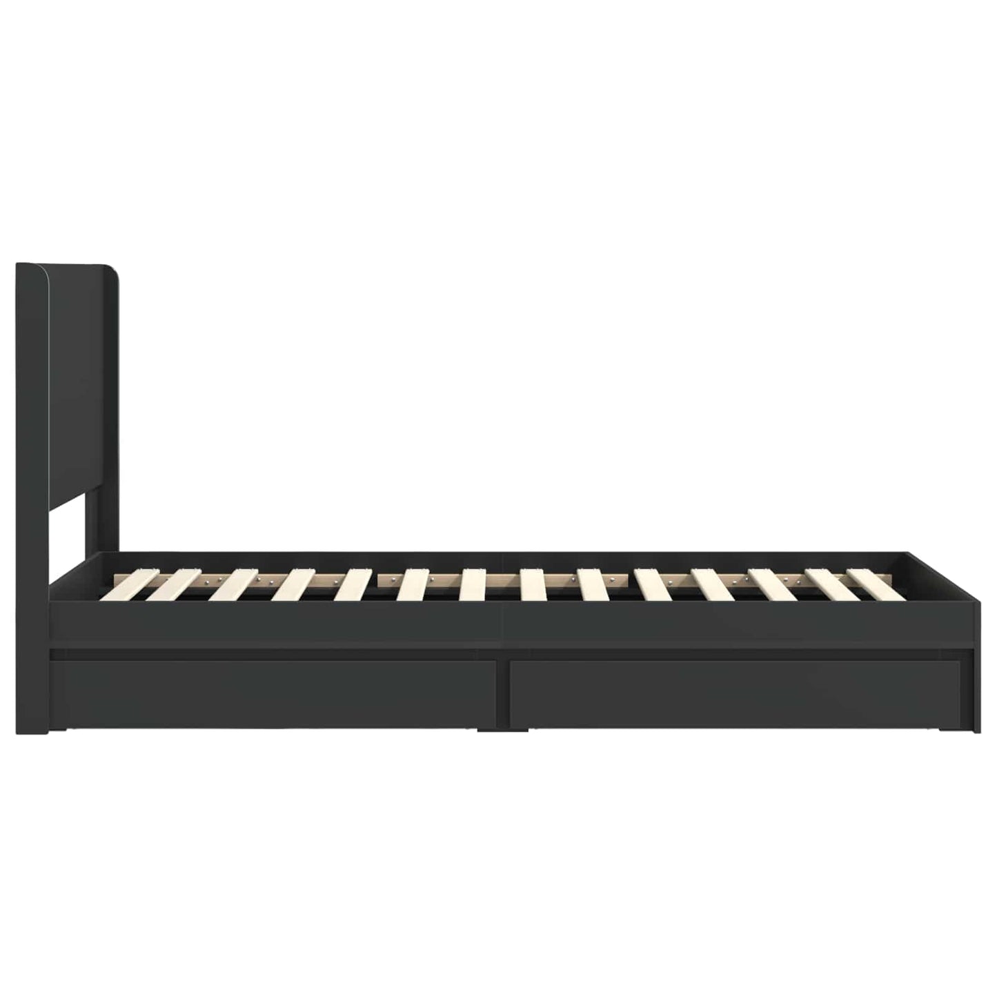 vidaXL Καλάθι με αποθήκη και κεφαλάρι Μαύρο 90 x 190 cm