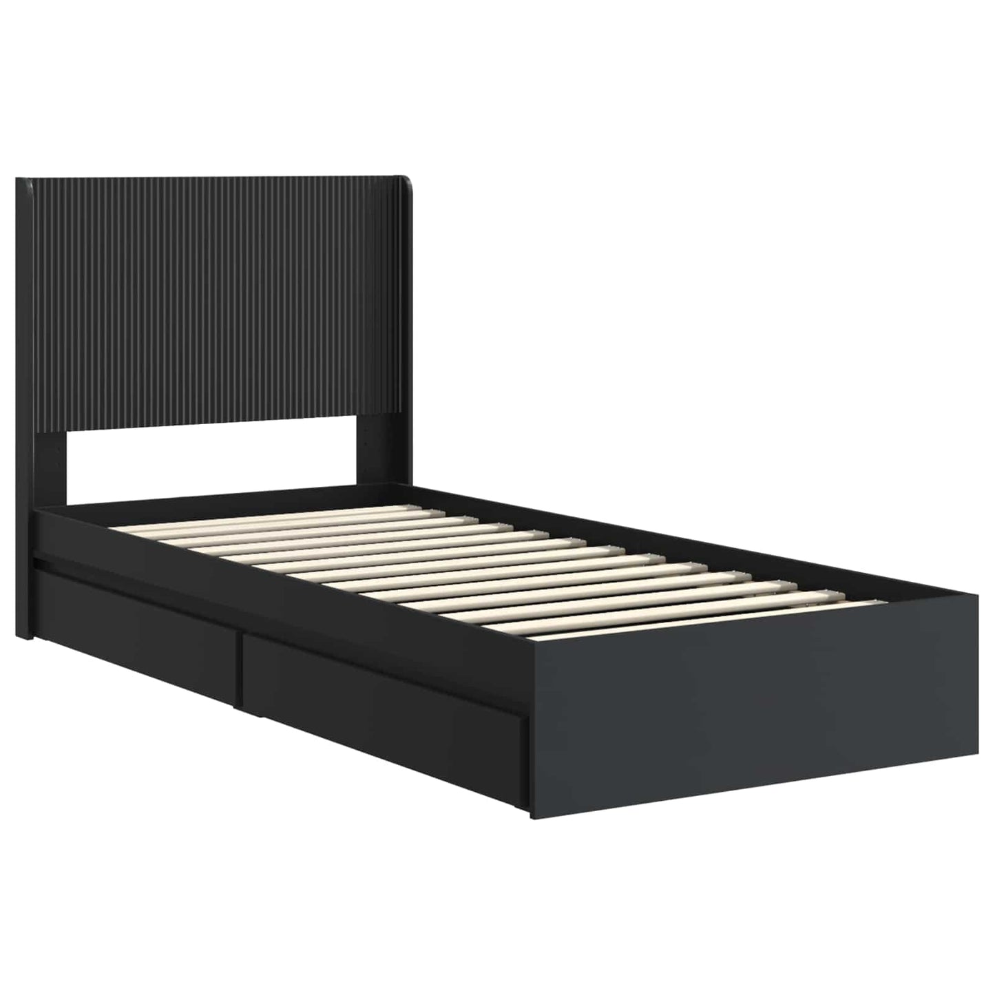 vidaXL Καλάθι με αποθήκη και κεφαλάρι Μαύρο 75 x 190 cm