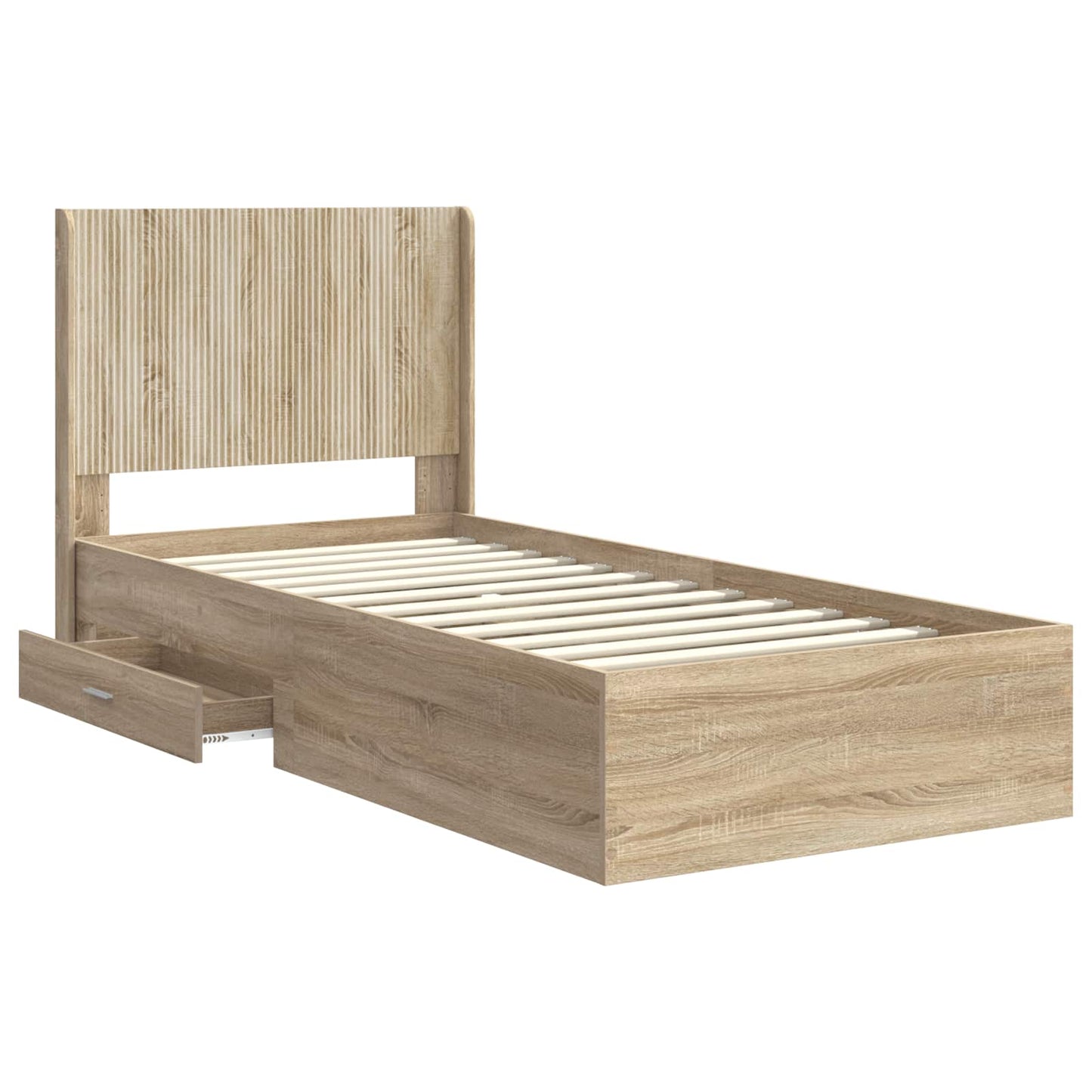 vidaXL Καλάθι με αποθήκη και κεφαλάρι Sonoma Δρυς 100 x 200 cm