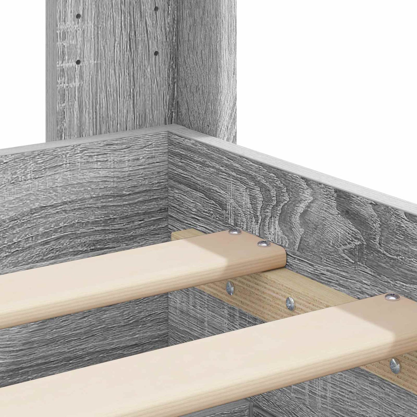 vidaXL Καλάθι με αποθήκη και κεφαλάρι Γκρι Sonoma 100 x 200 cm