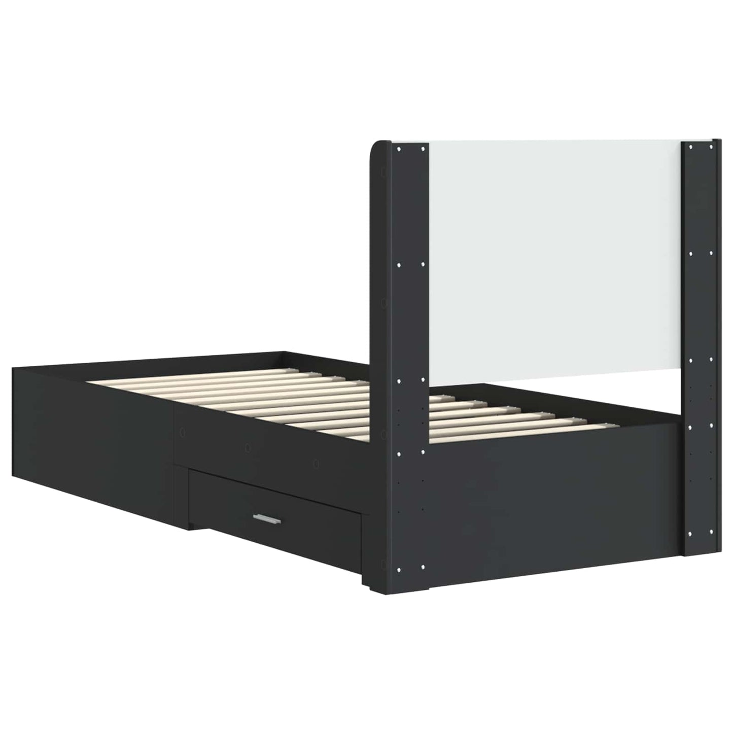 vidaXL Καλάθι με αποθήκη και κεφαλάρι Μαύρο 75 x 190 cm