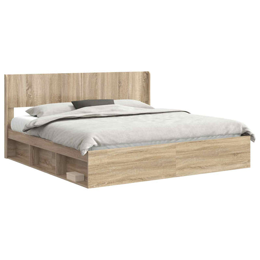 vidaXL Καλάθι με αποθήκη και κεφαλάρι 3 pcs Επεξεργασμένο Ξύλο