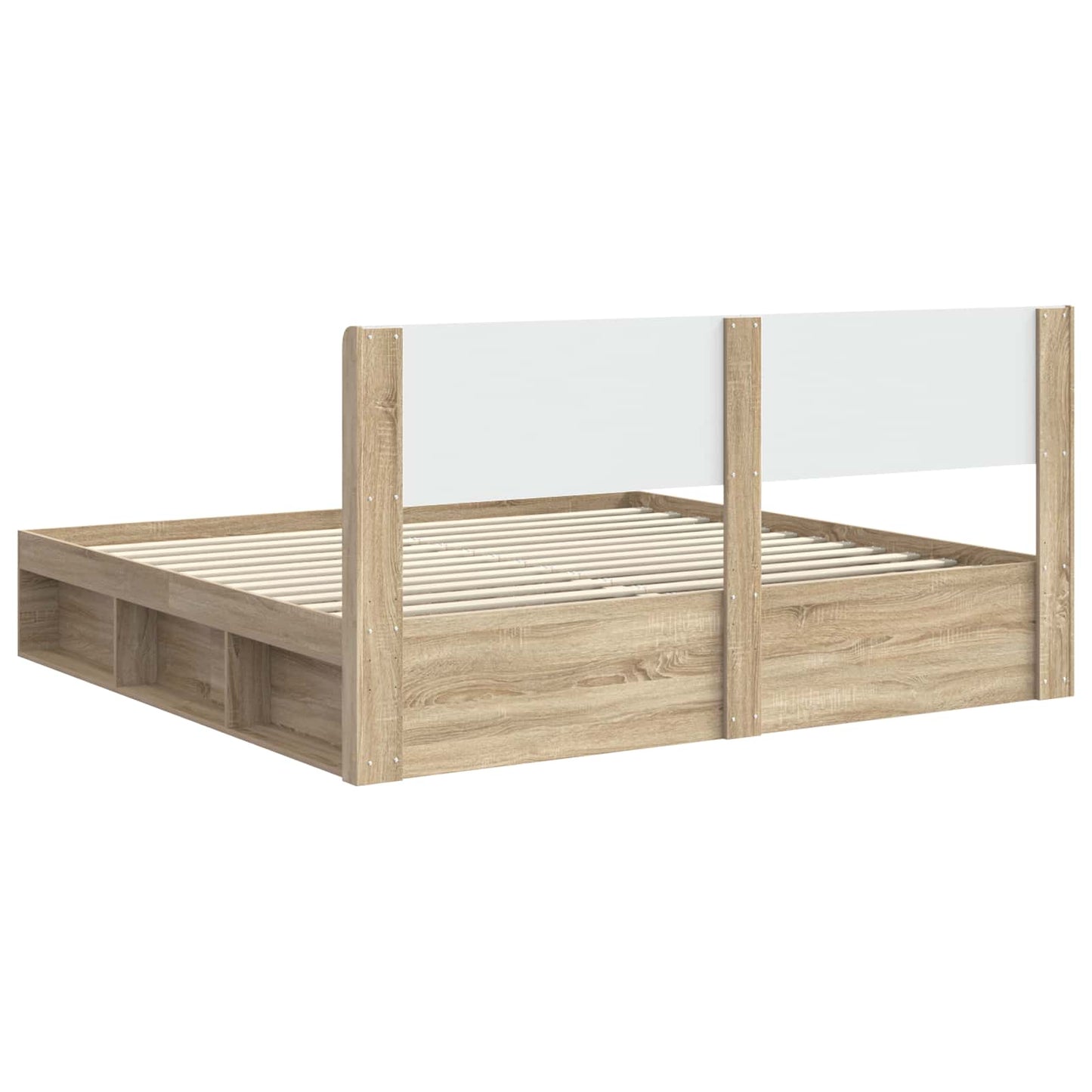 vidaXL Καλάθι με αποθήκη και κεφαλάρι 3 pcs Επεξεργασμένο Ξύλο