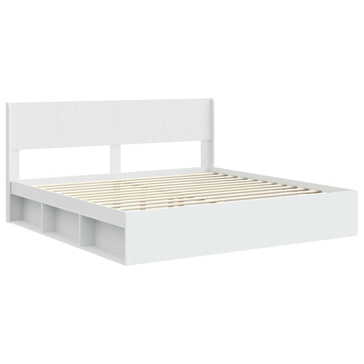 vidaXL Καλάθι με αποθήκη και κεφαλάρι Λευκό 180 x 200 cm