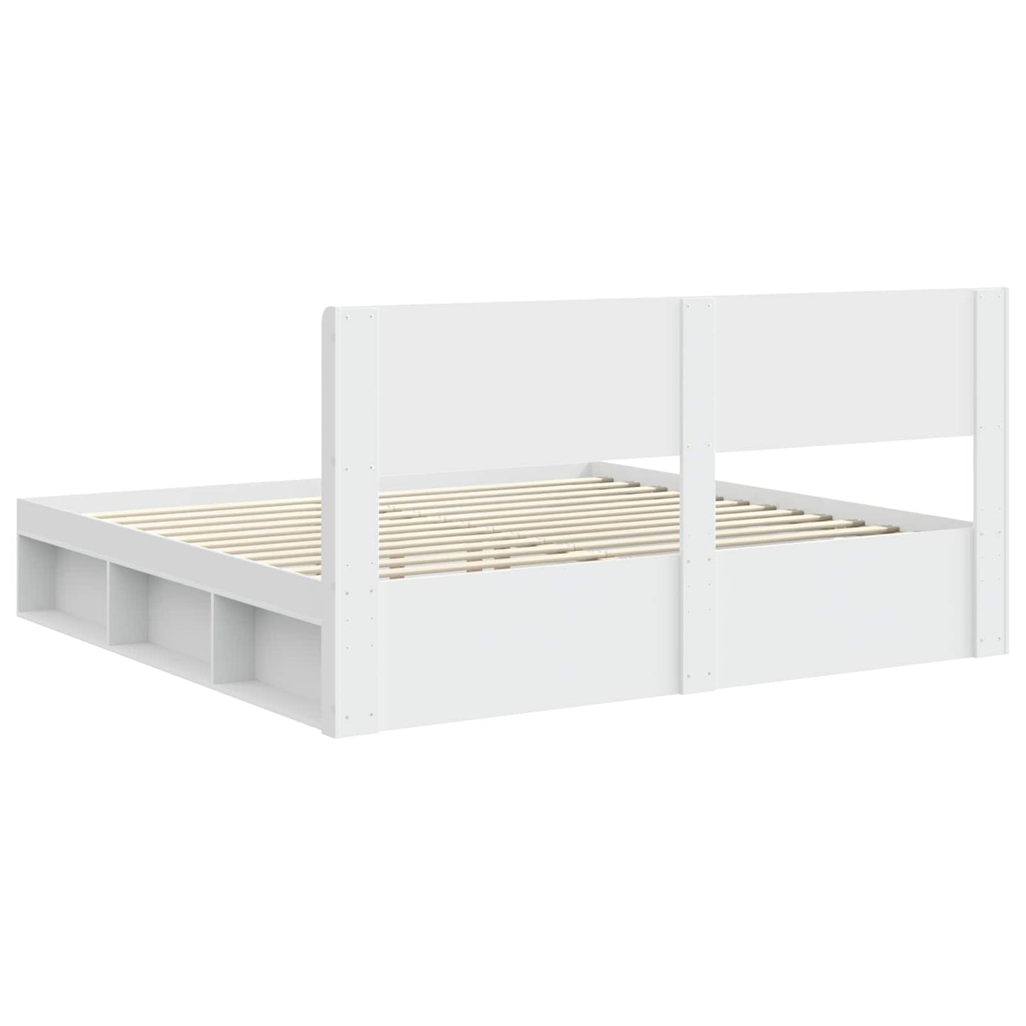 vidaXL Καλάθι με αποθήκη και κεφαλάρι Λευκό 180 x 200 cm