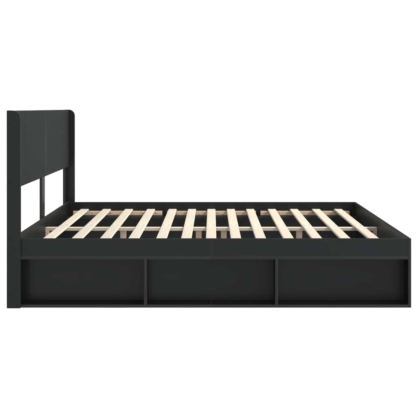vidaXL Καλάθι με αποθήκη και κεφαλάρι Μαύρο 180 x 200 cm