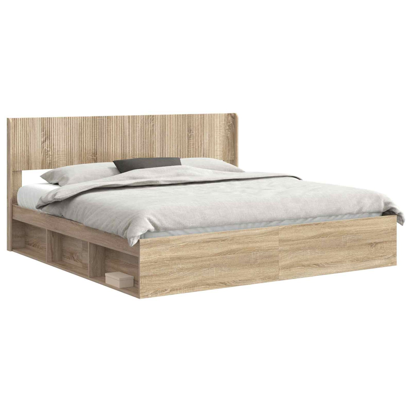 vidaXL Καλάθι με αποθήκη και κεφαλάρι Sonoma Δρυς 180 x 200 cm