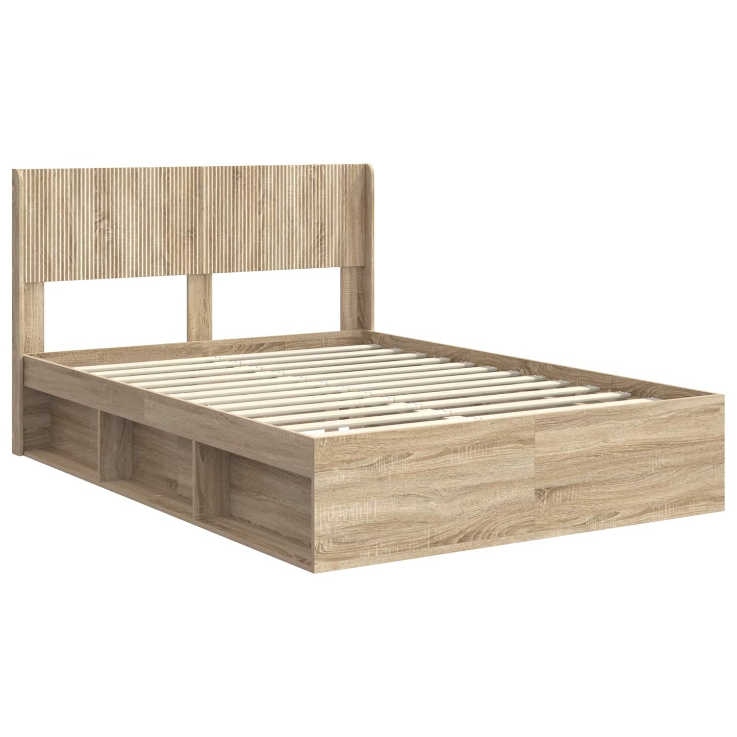 vidaXL Καλάθι με αποθήκη και κεφαλάρι Sonoma Δρυς 160 x 200 cm