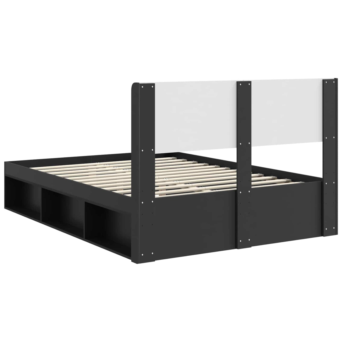 vidaXL Καλάθι με αποθήκη και κεφαλάρι Μαύρο 140 x 200 cm