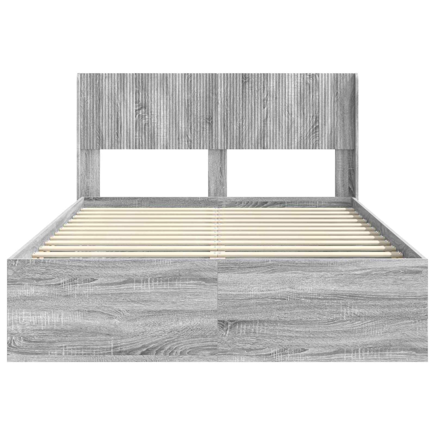 vidaXL Καλάθι με αποθήκη και κεφαλάρι Γκρι Sonoma 140 x 190 cm