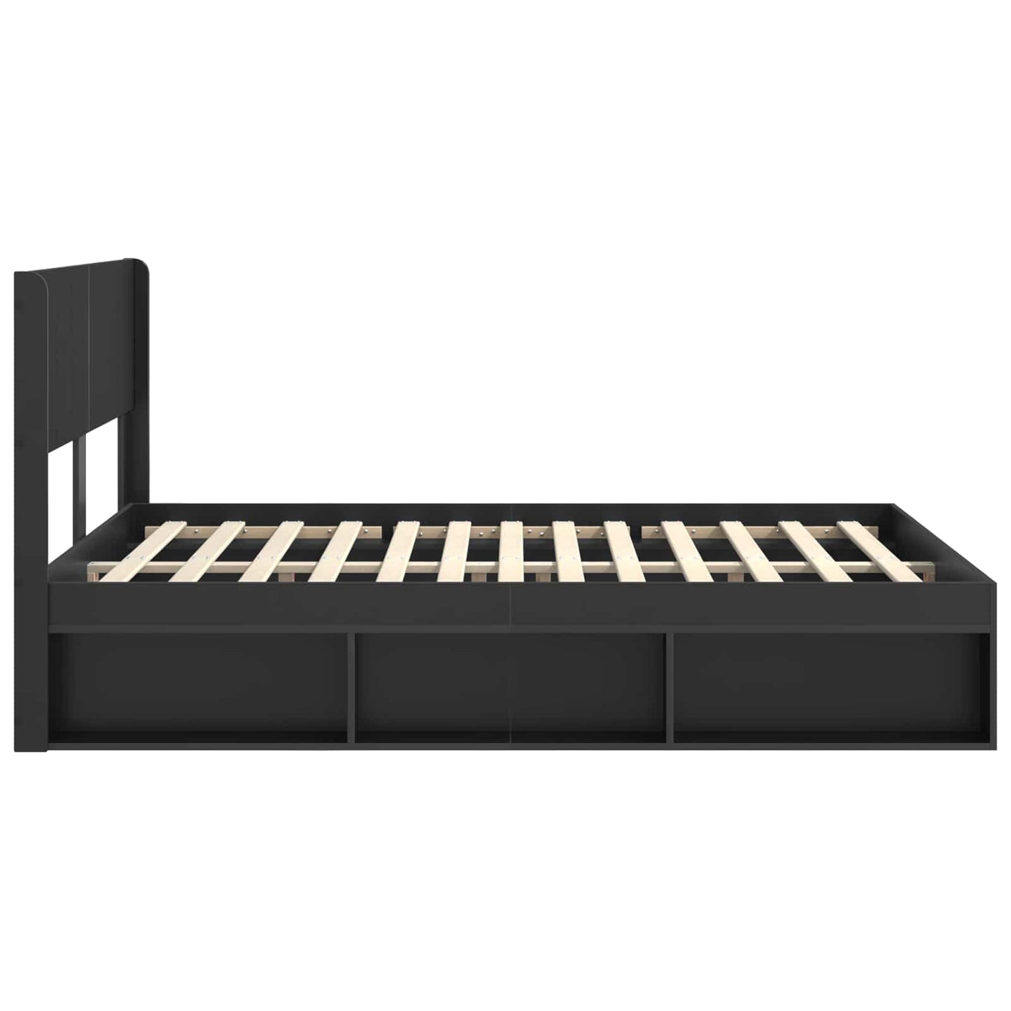 vidaXL Καλάθι με αποθήκη και κεφαλάρι Μαύρο 120 x 200 cm