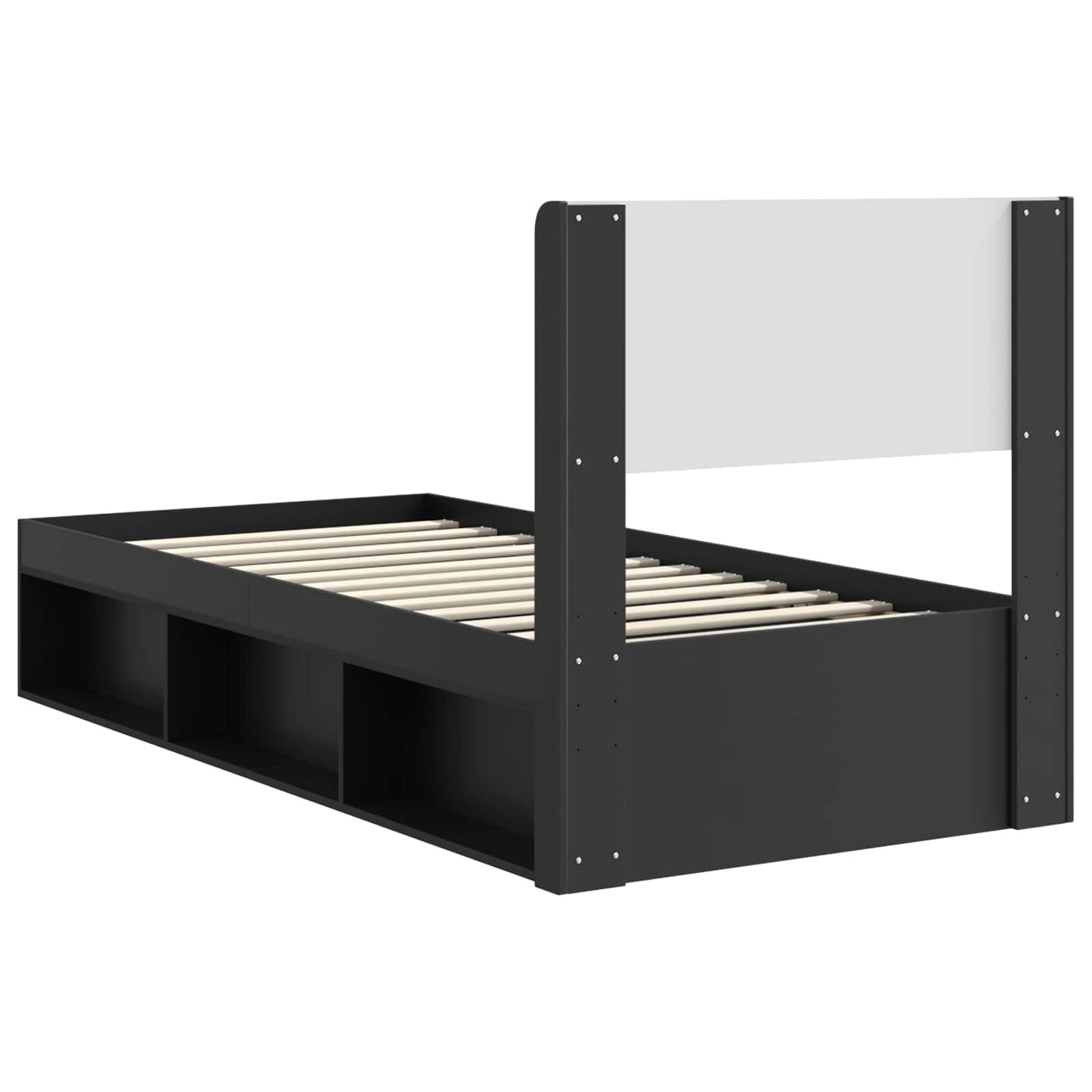 vidaXL Καλάθι με αποθήκη και κεφαλάρι Μαύρο 100 x 200 cm