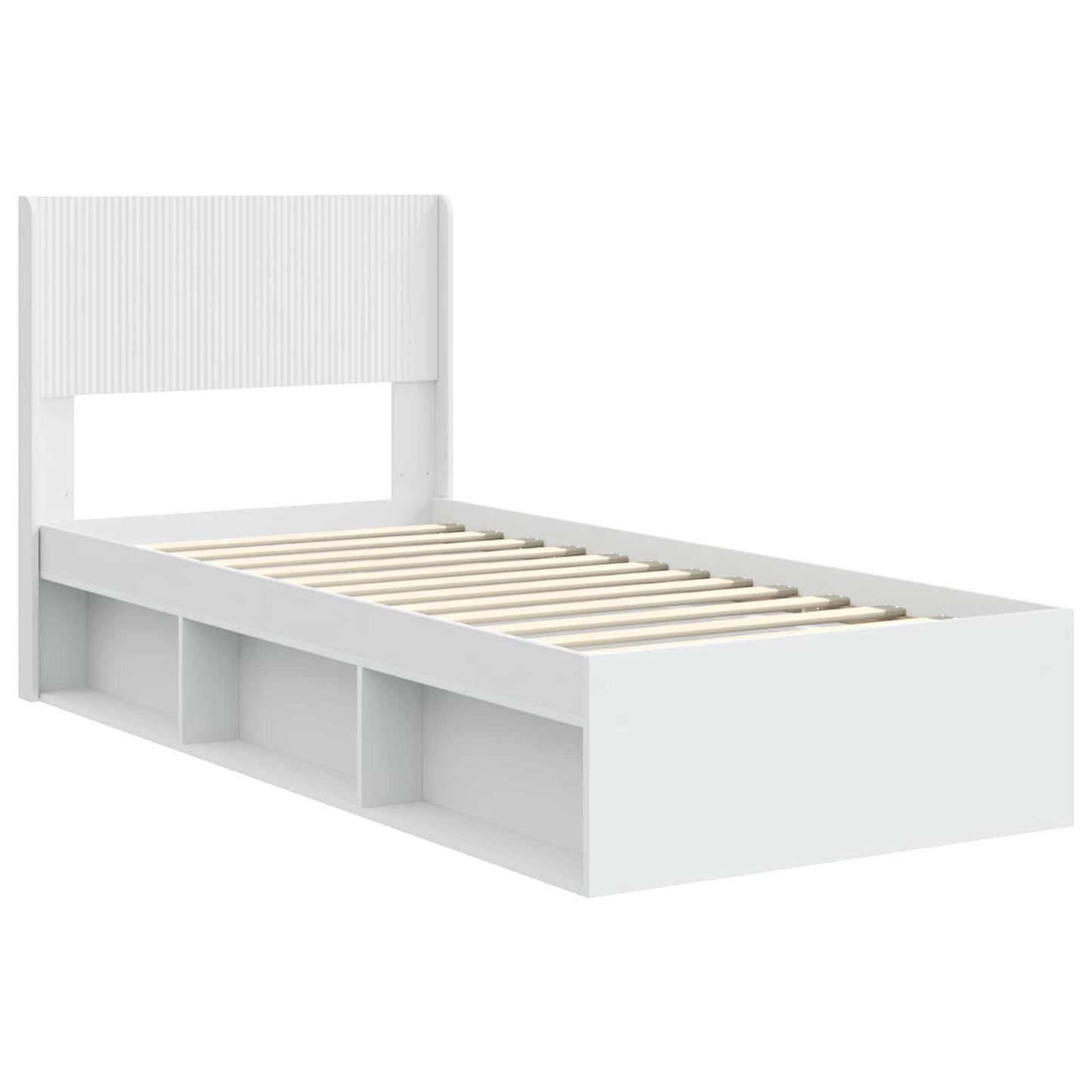 vidaXL Καλάθι με αποθήκη και κεφαλάρι Λευκό 90 x 200 cm