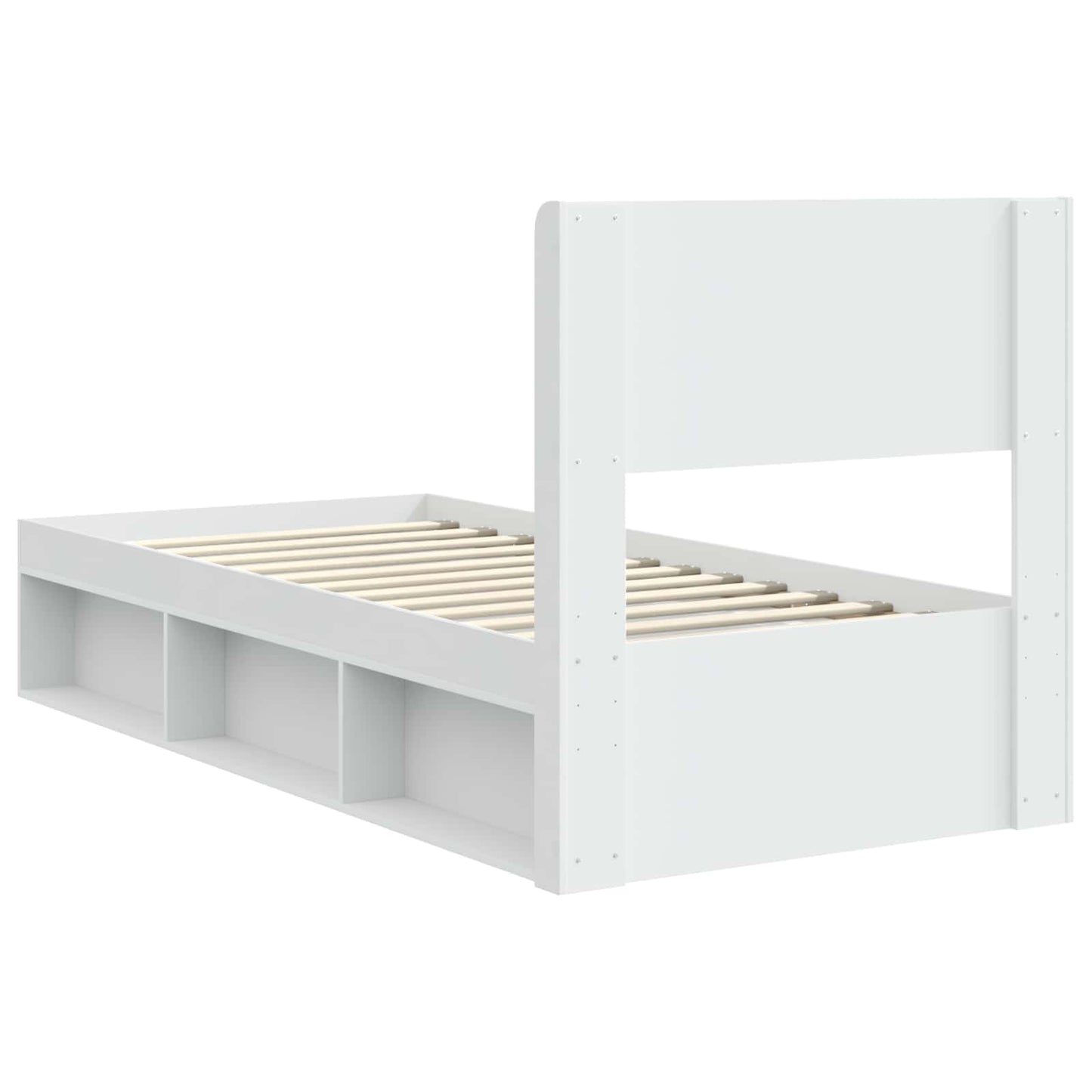 vidaXL Καλάθι με αποθήκη και κεφαλάρι Λευκό 90 x 200 cm