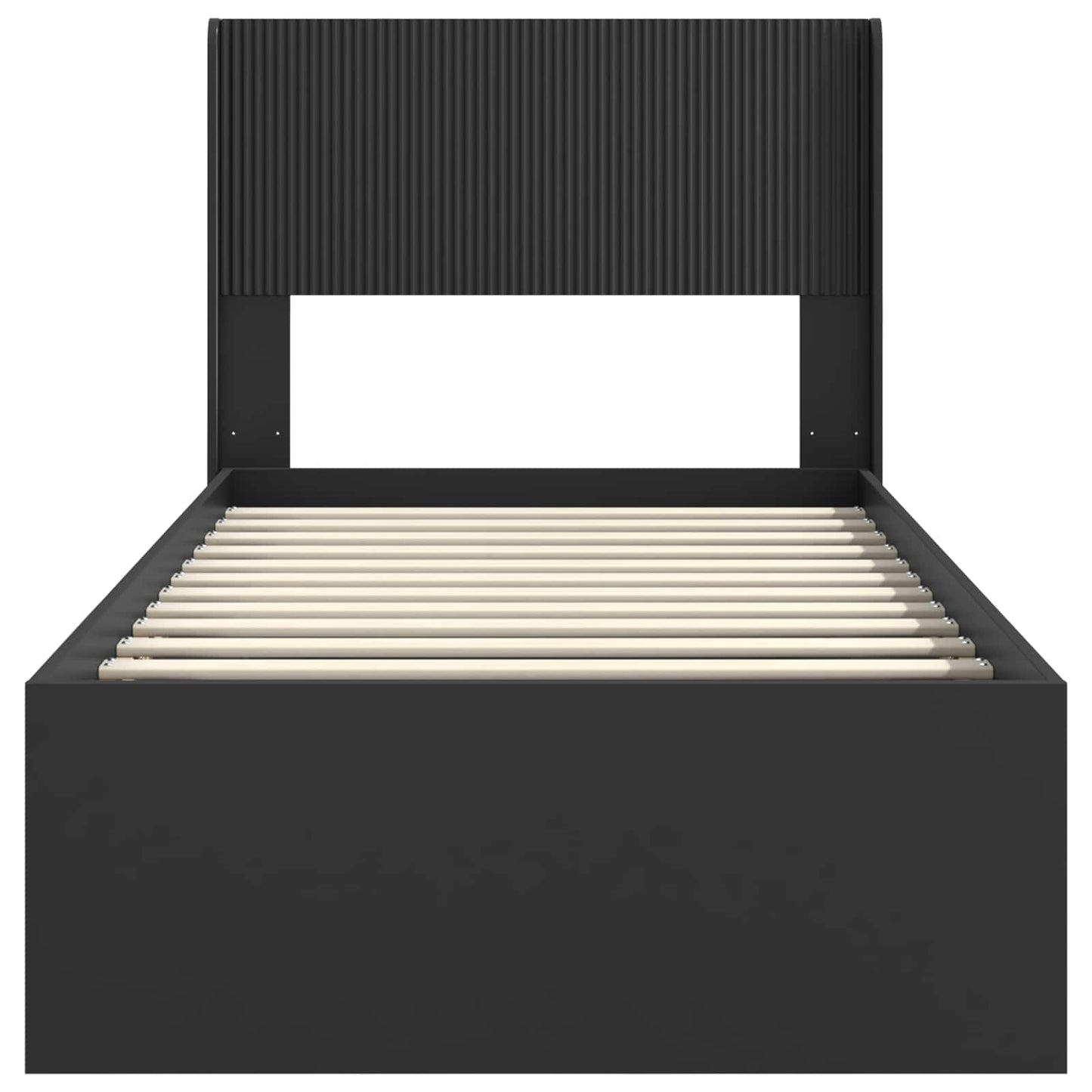 vidaXL Καλάθι με αποθήκη και κεφαλάρι Μαύρο 90 x 190 cm