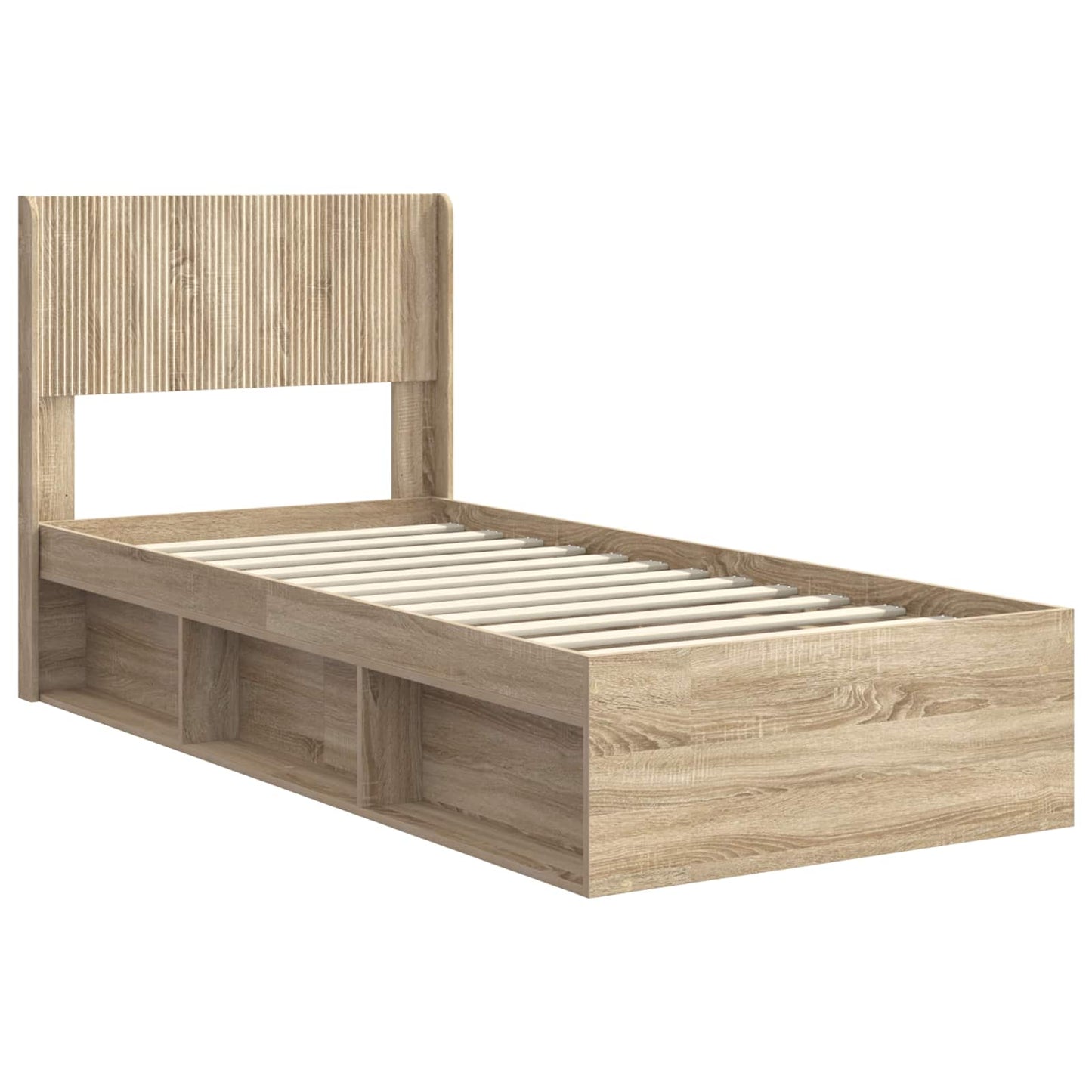 vidaXL Καλάθι με αποθήκη και κεφαλάρι Sonoma Δρυς 90 x 190 cm