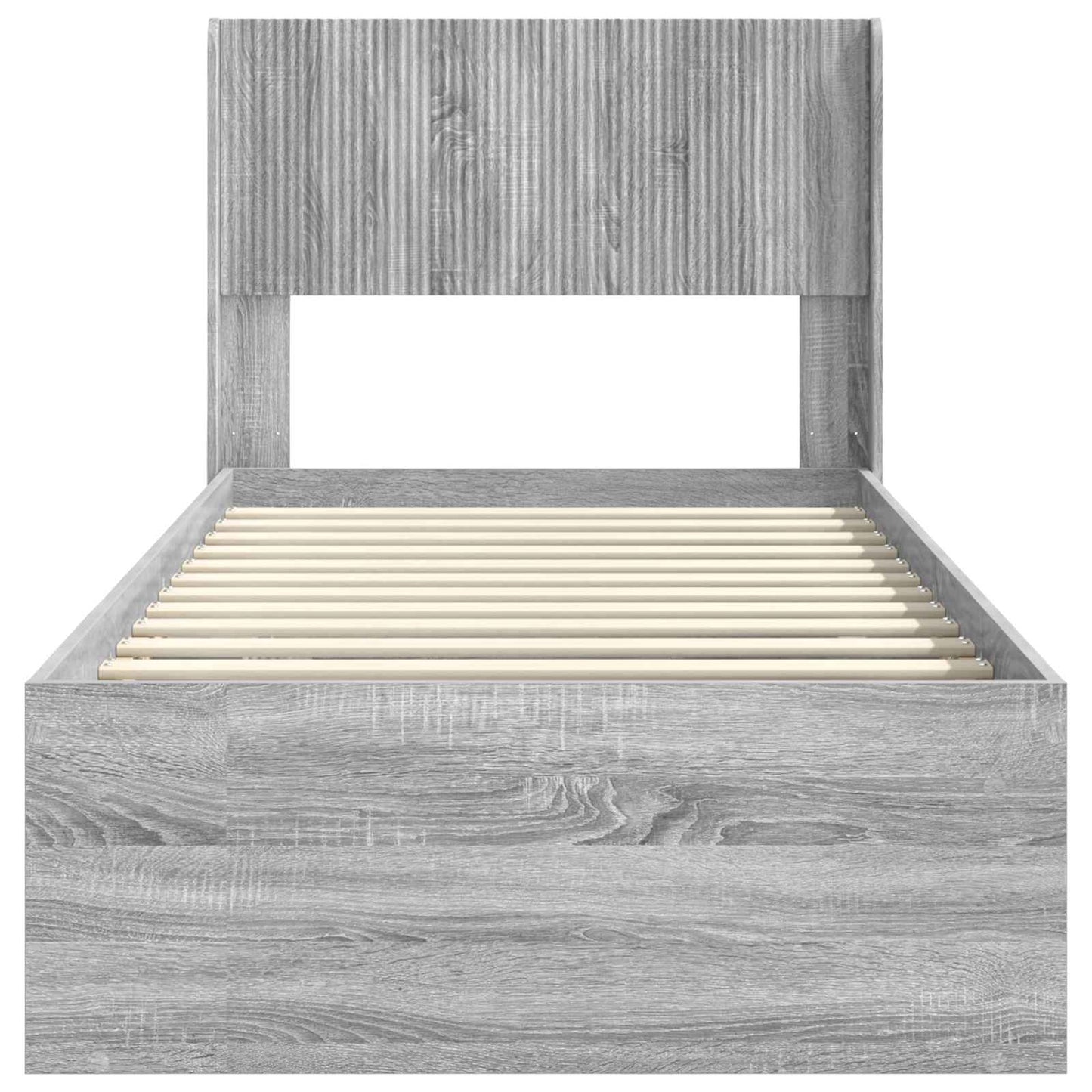 vidaXL Καλάθι με αποθήκη και κεφαλάρι Γκρι Sonoma 90 x 190 cm