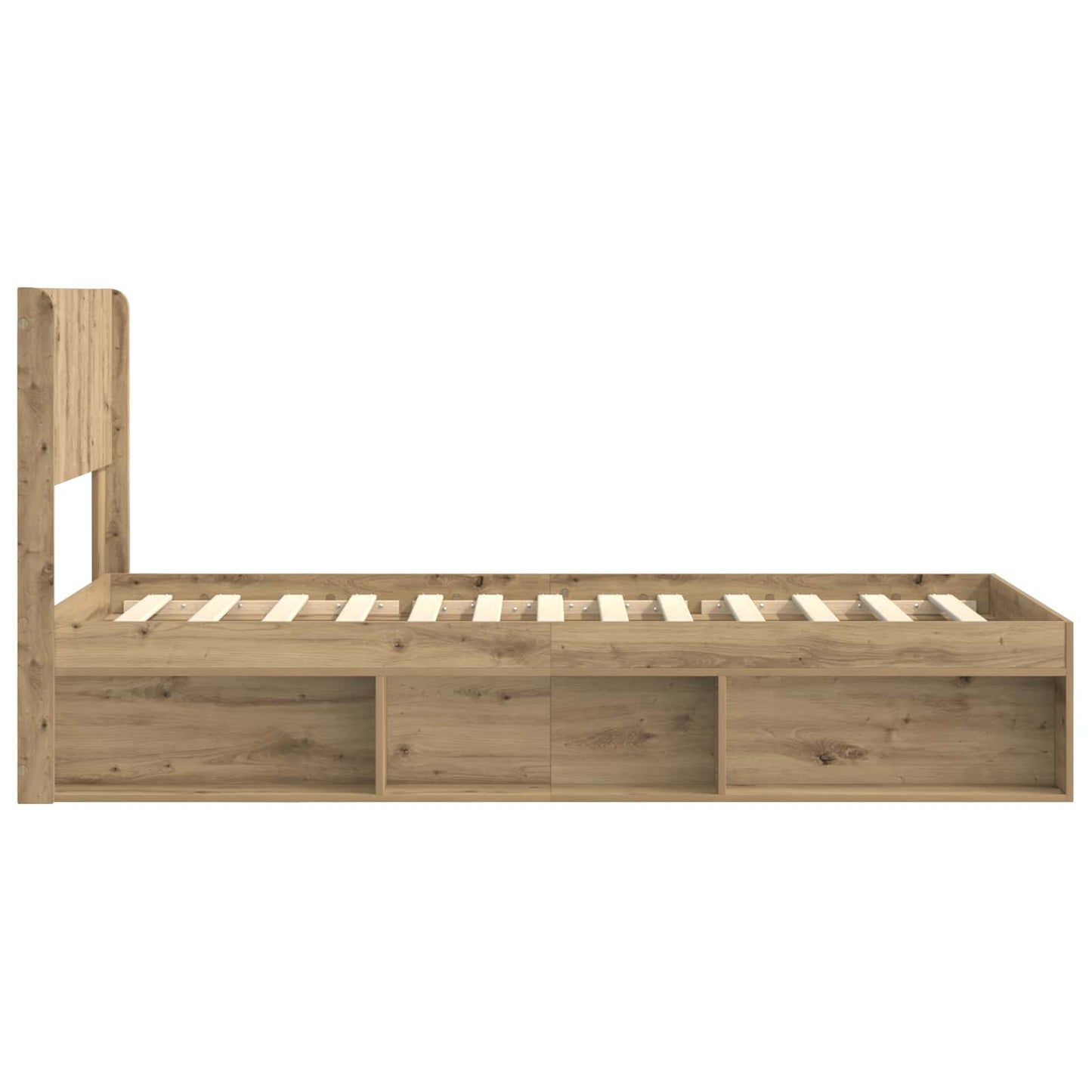 vidaXL Καλάθι με αποθήκη και κεφαλάρι Artisan Δρυς 75 x 190 cm