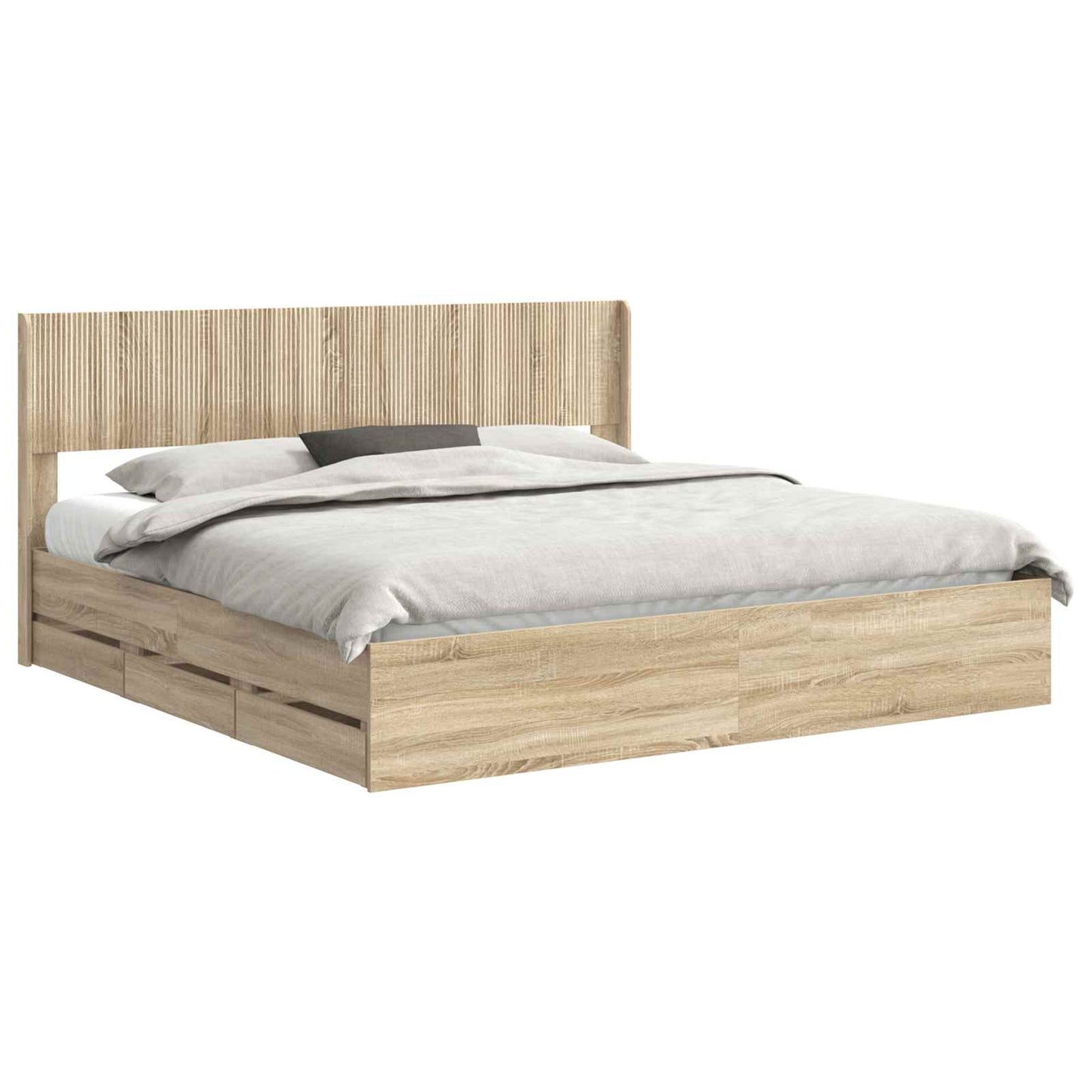 vidaXL Καλάθι με αποθήκη και κεφαλάρι Sonoma Δρυς 200 x 200 cm