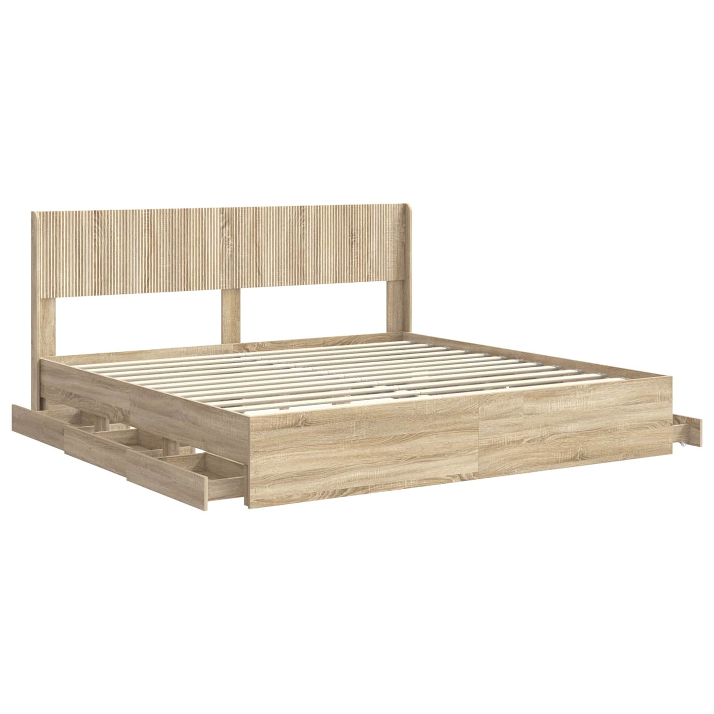 vidaXL Καλάθι με αποθήκη και κεφαλάρι Sonoma Δρυς 200 x 200 cm