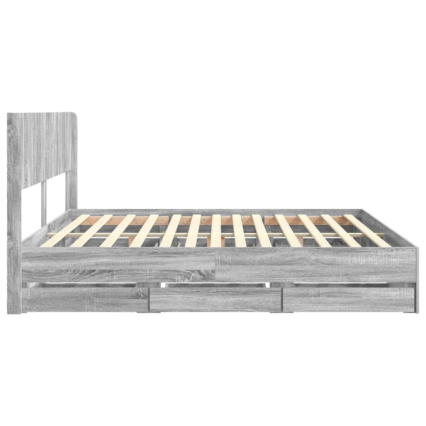 vidaXL Καλάθι με αποθήκη και κεφαλάρι Γκρι Sonoma 180 x 200 cm