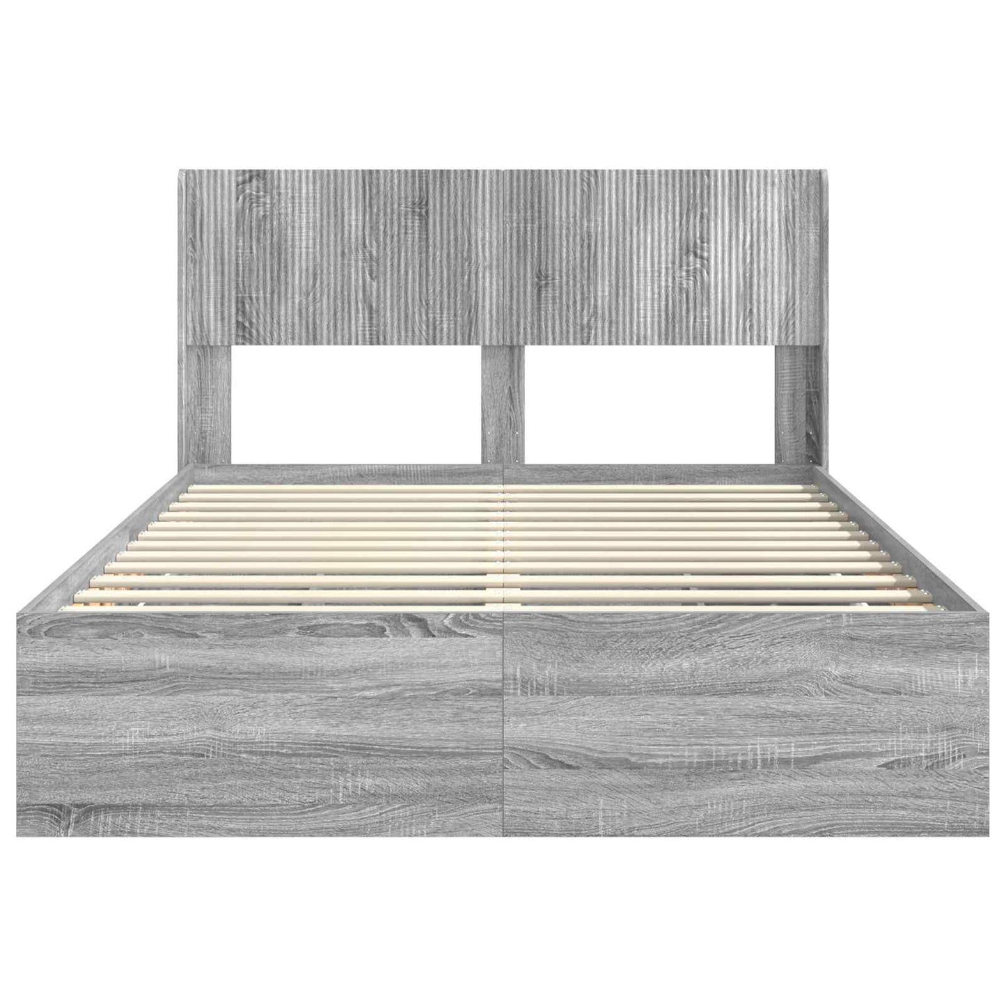 vidaXL Καλάθι με αποθήκη και κεφαλάρι Γκρι Sonoma 140 x 200 cm