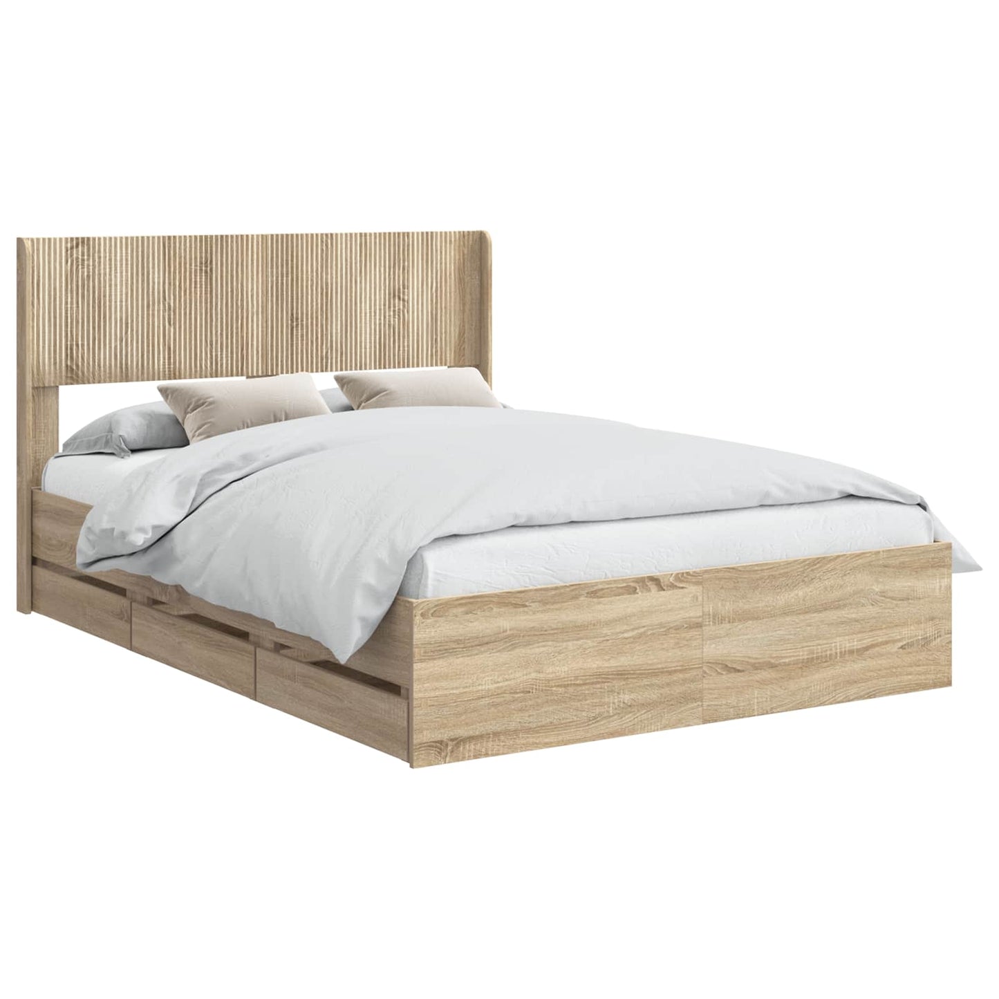 vidaXL Καλάθι με αποθήκη και κεφαλάρι Sonoma Δρυς 120 x 190 cm