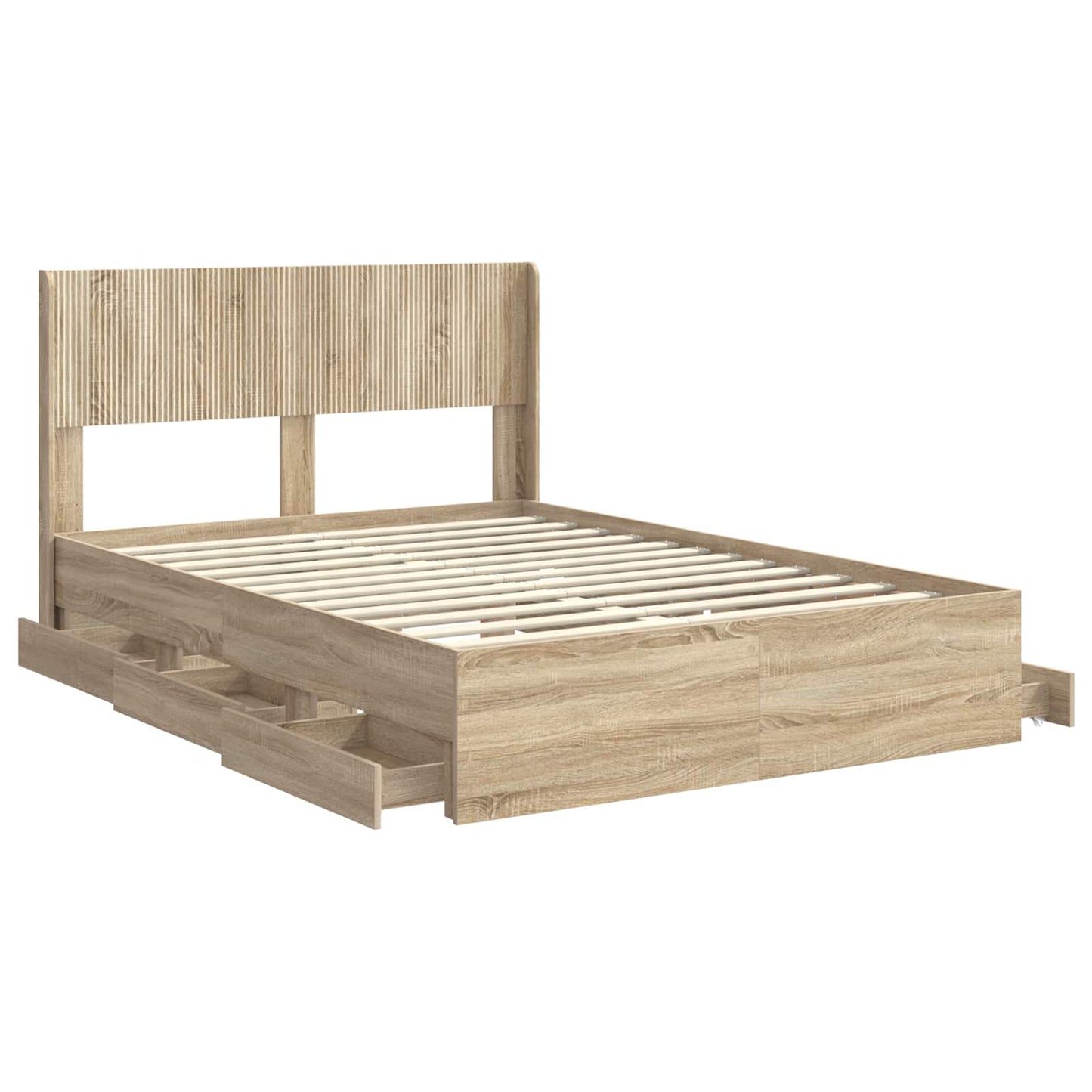 vidaXL Καλάθι με αποθήκη και κεφαλάρι Sonoma Δρυς 120 x 190 cm