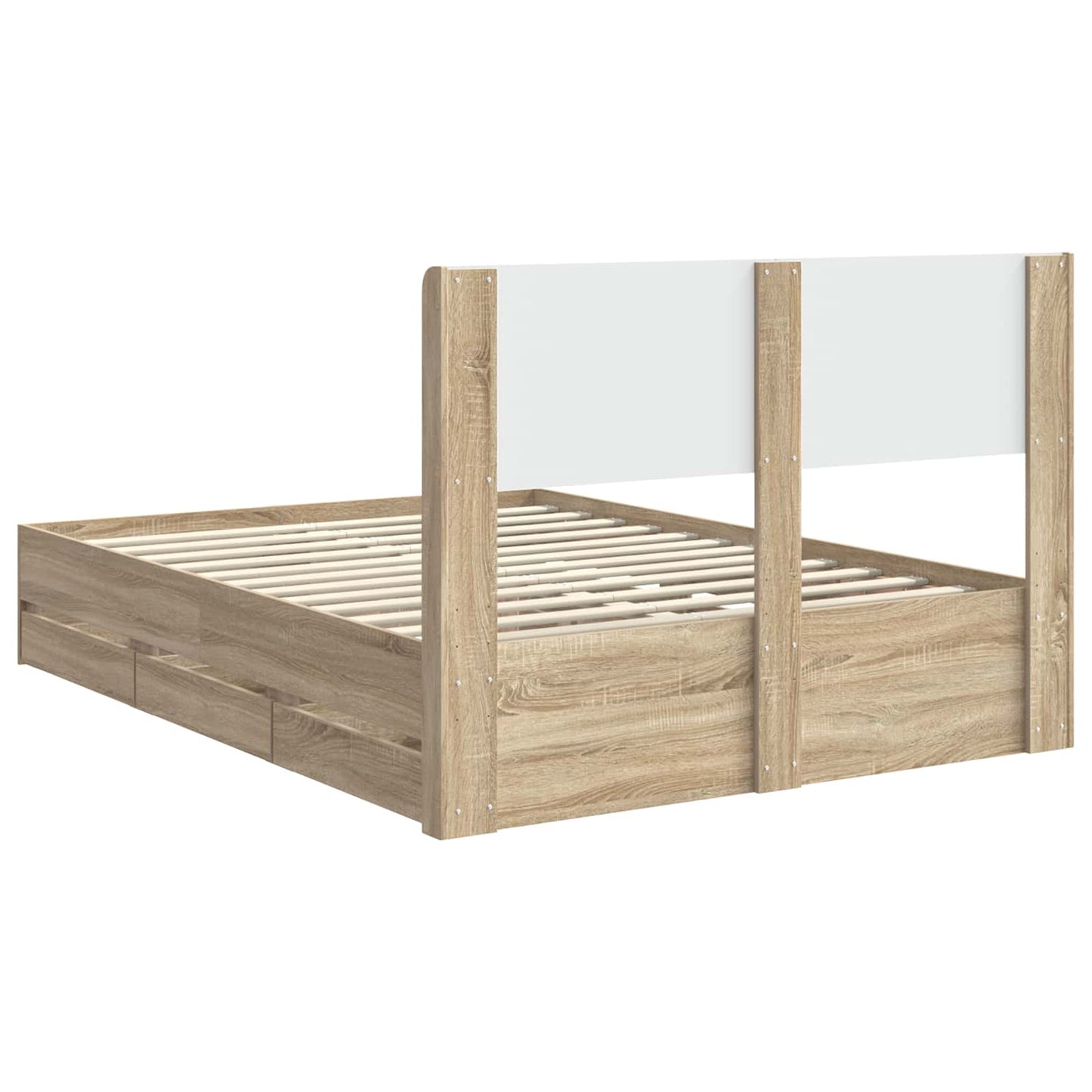 vidaXL Καλάθι με αποθήκη και κεφαλάρι Sonoma Δρυς 120 x 190 cm