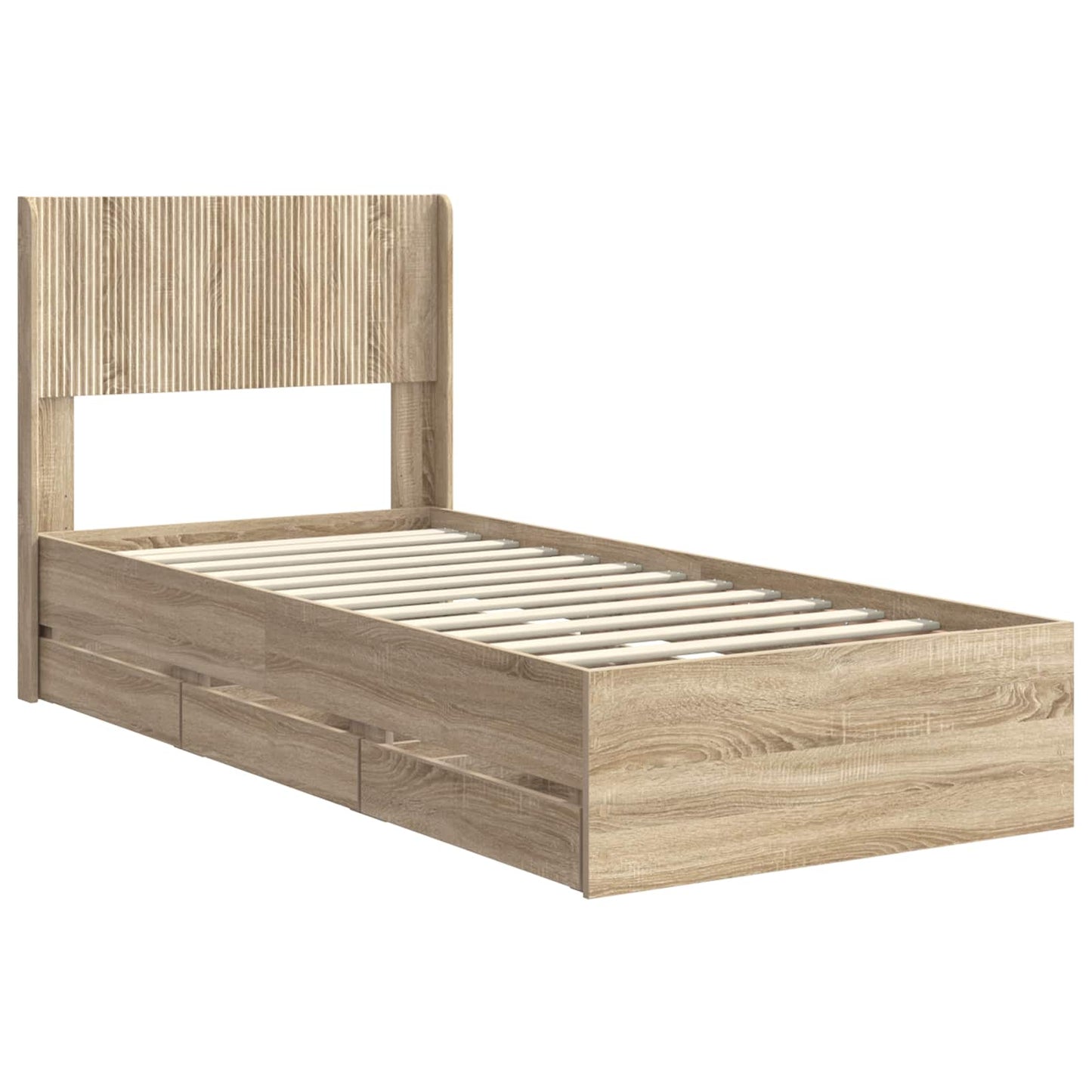 vidaXL Καλάθι με αποθήκη και κεφαλάρι Sonoma Δρυς 100 x 200 cm