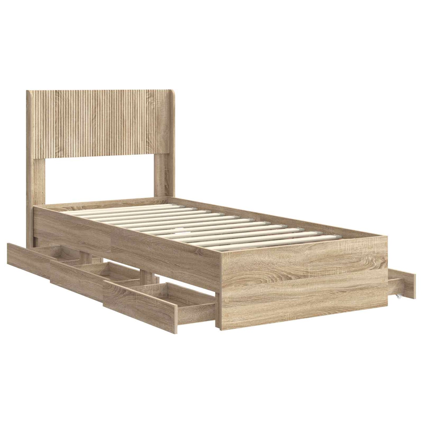 vidaXL Καλάθι με αποθήκη και κεφαλάρι Sonoma Δρυς 100 x 200 cm