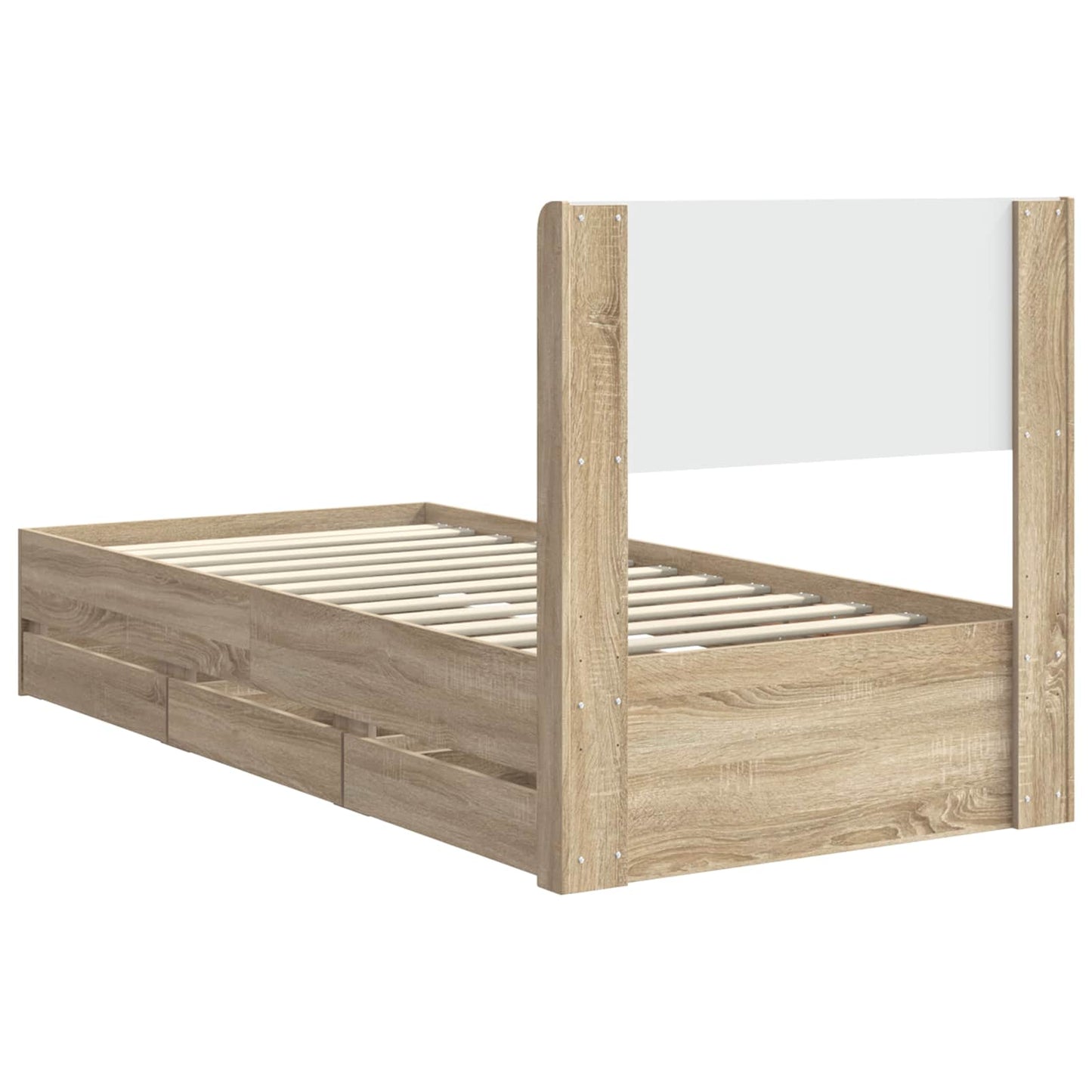vidaXL Καλάθι με αποθήκη και κεφαλάρι Sonoma Δρυς 100 x 200 cm