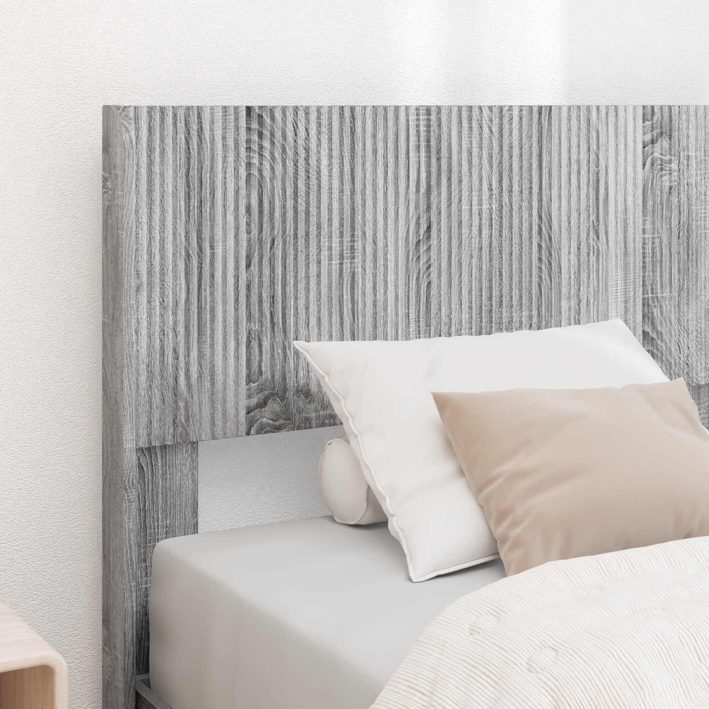 vidaXL Καλάθι με αποθήκη και κεφαλάρι Γκρι Sonoma 100 x 200 cm