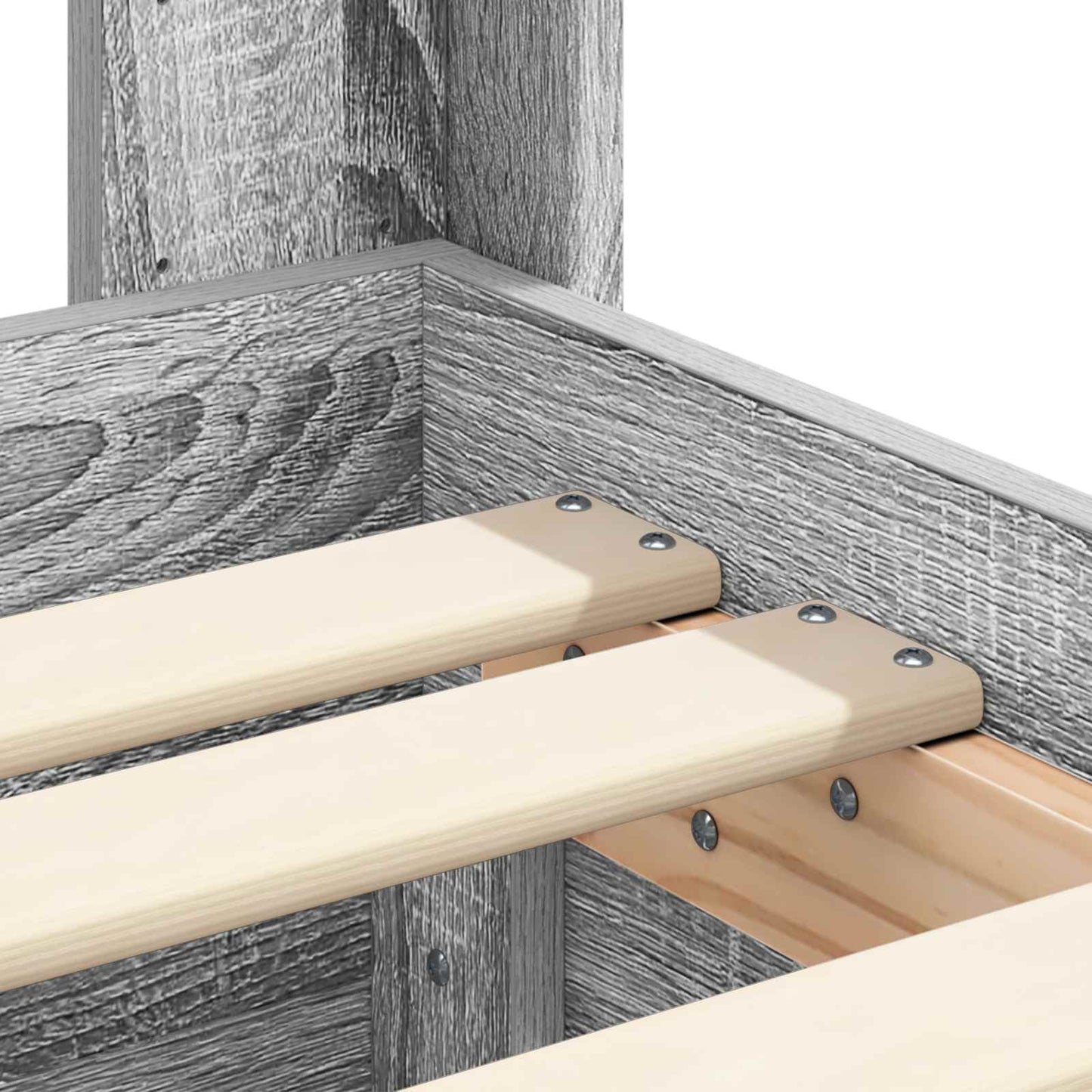 vidaXL Καλάθι με αποθήκη και κεφαλάρι Γκρι Sonoma 90 x 200 cm