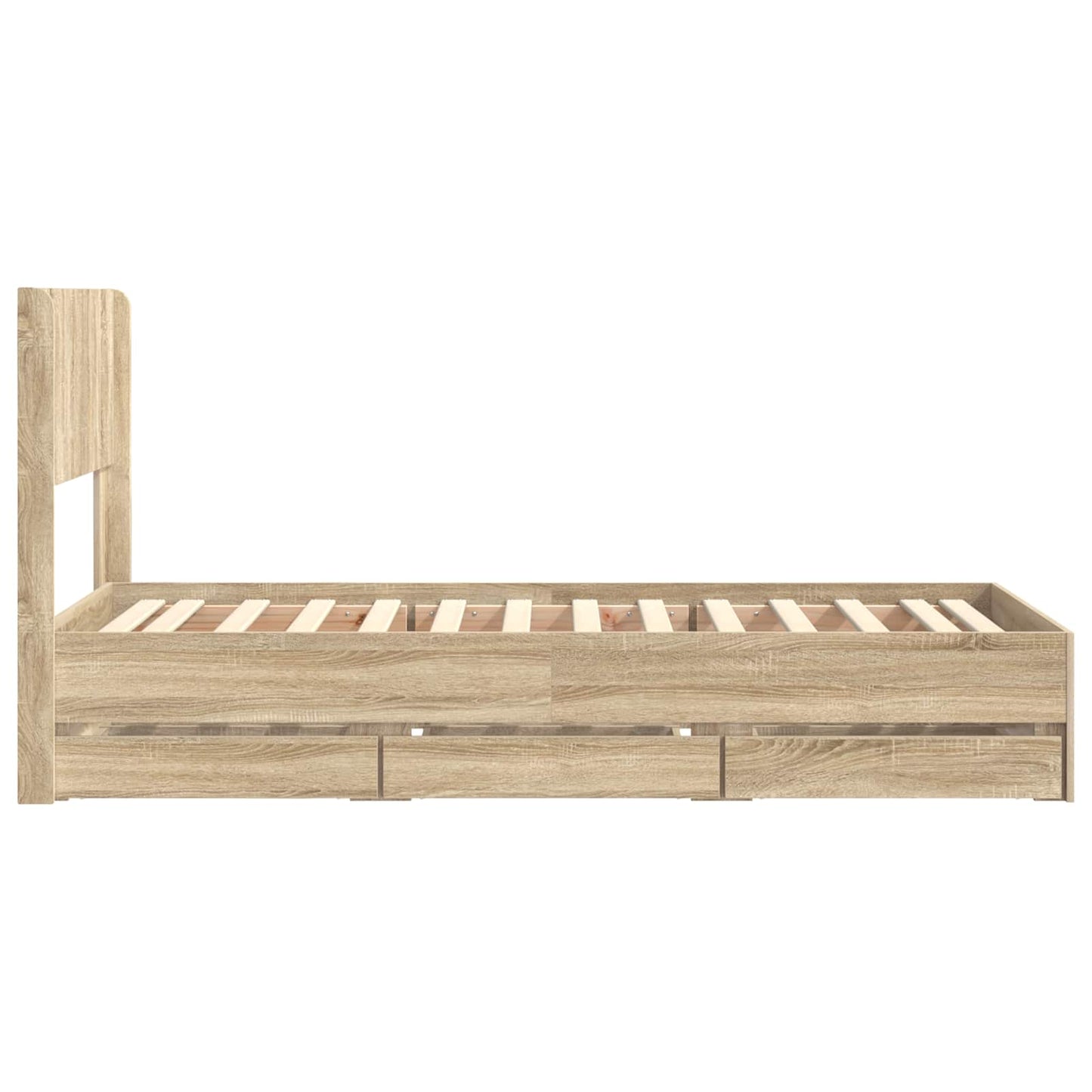 vidaXL Καλάθι με αποθήκη και κεφαλάρι Sonoma Δρυς 75 x 190 cm