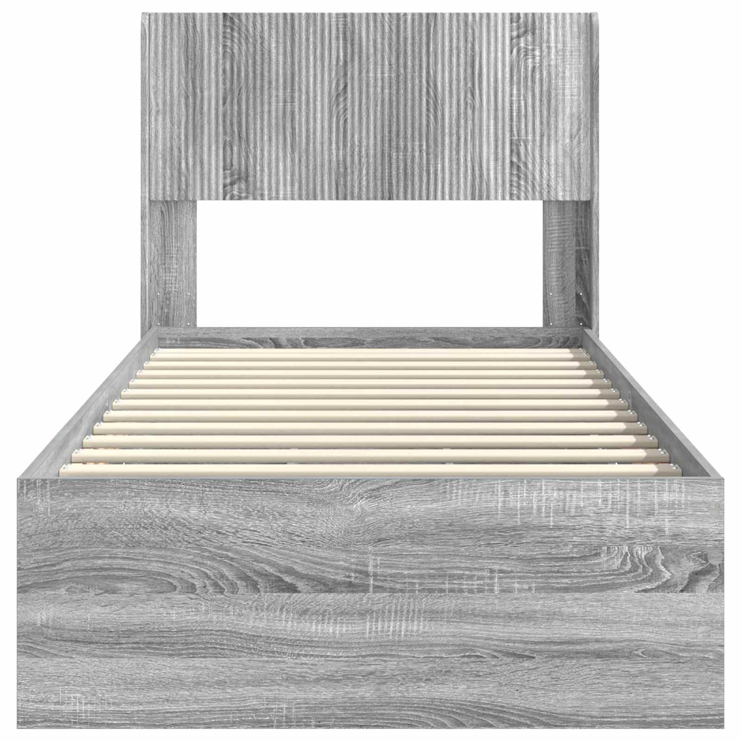 vidaXL Καλάθι με αποθήκη και κεφαλάρι Γκρι Sonoma 75 x 190 cm