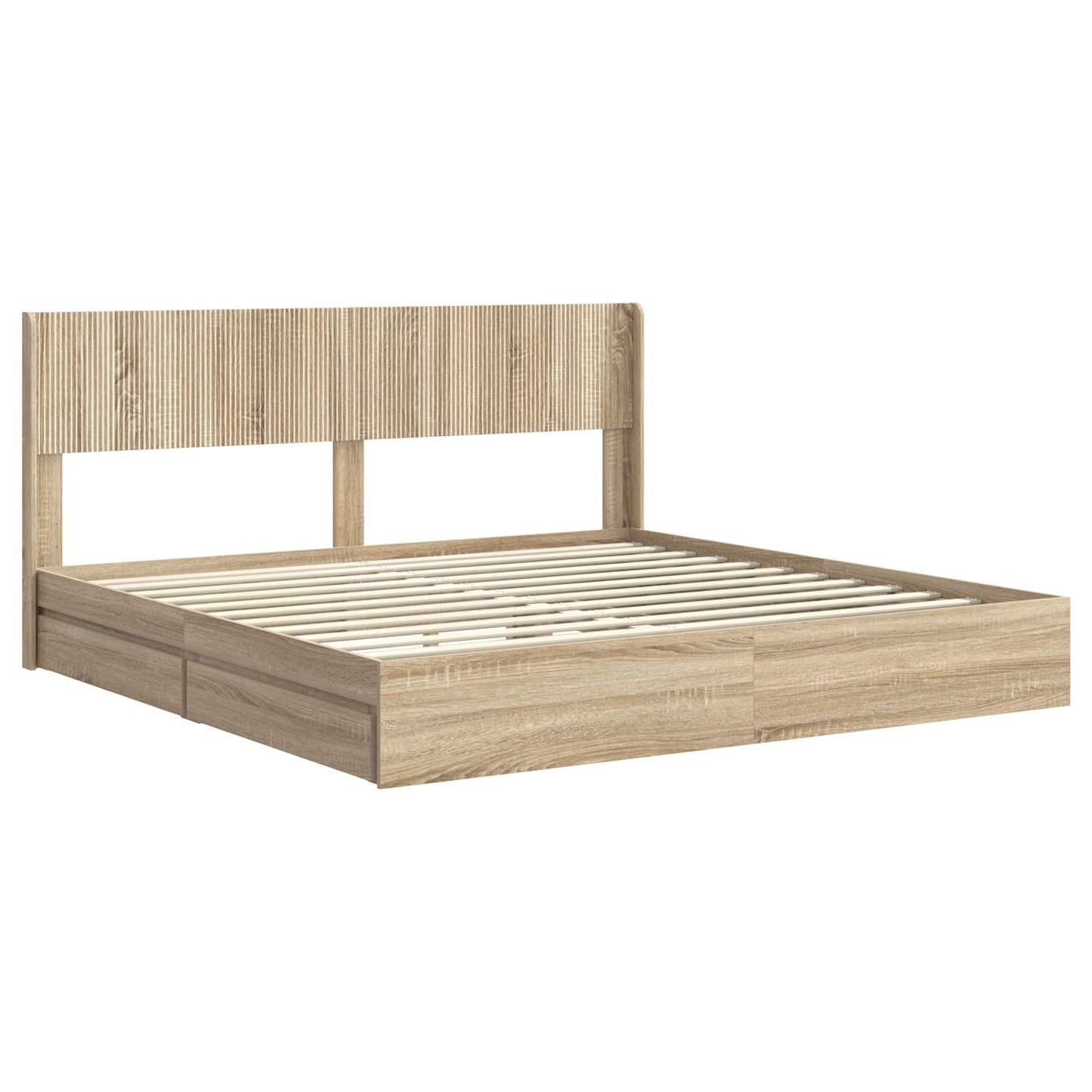 vidaXL Καλάθι με αποθήκη και κεφαλάρι Sonoma Δρυς 180 x 200 cm
