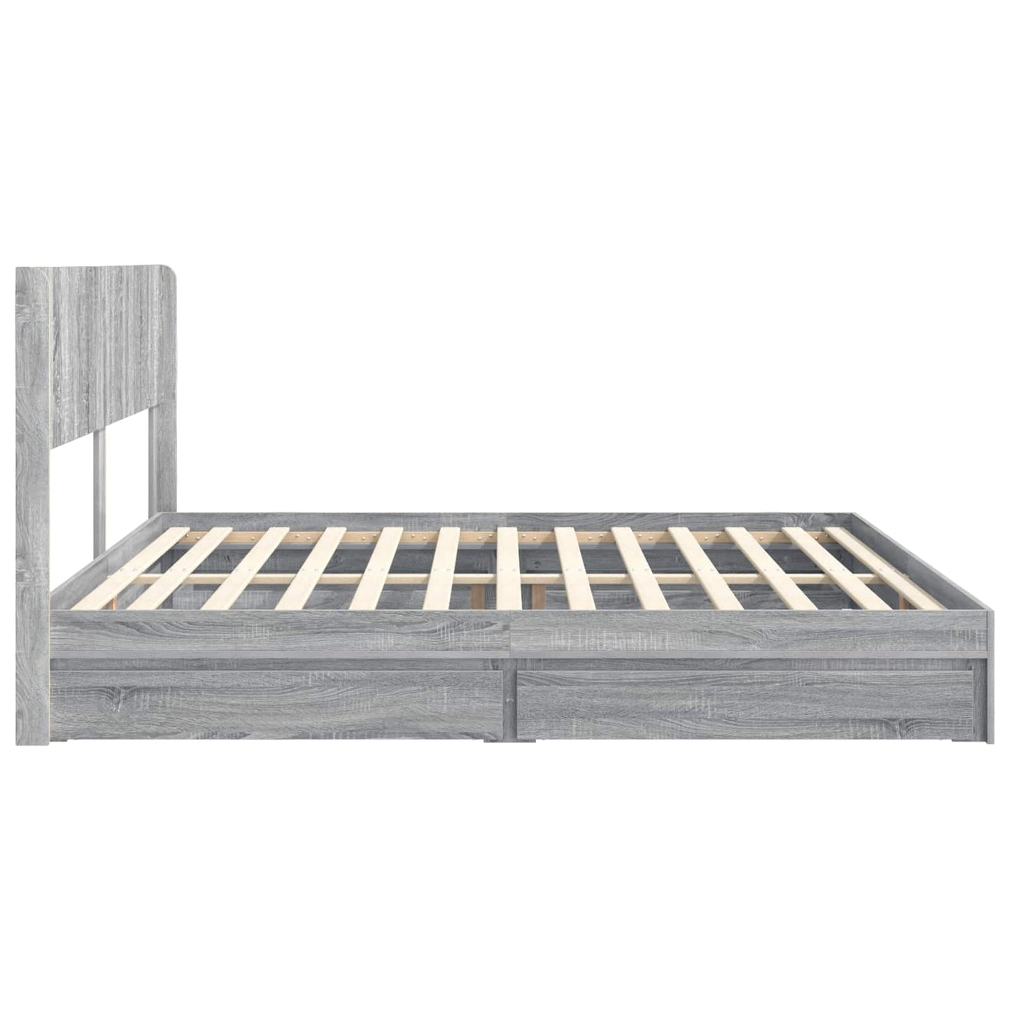 vidaXL Καλάθι με αποθήκη και κεφαλάρι Γκρι Sonoma 180 x 200 cm