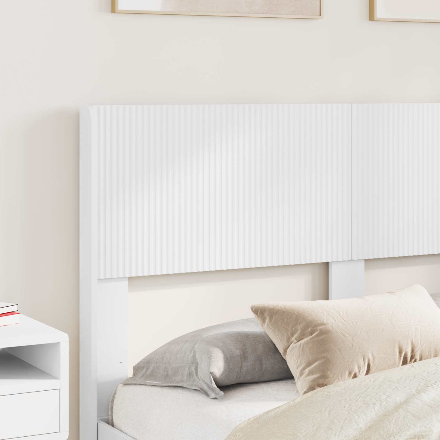 vidaXL Καλάθι με αποθήκη και κεφαλάρι Λευκό 160 x 200 cm