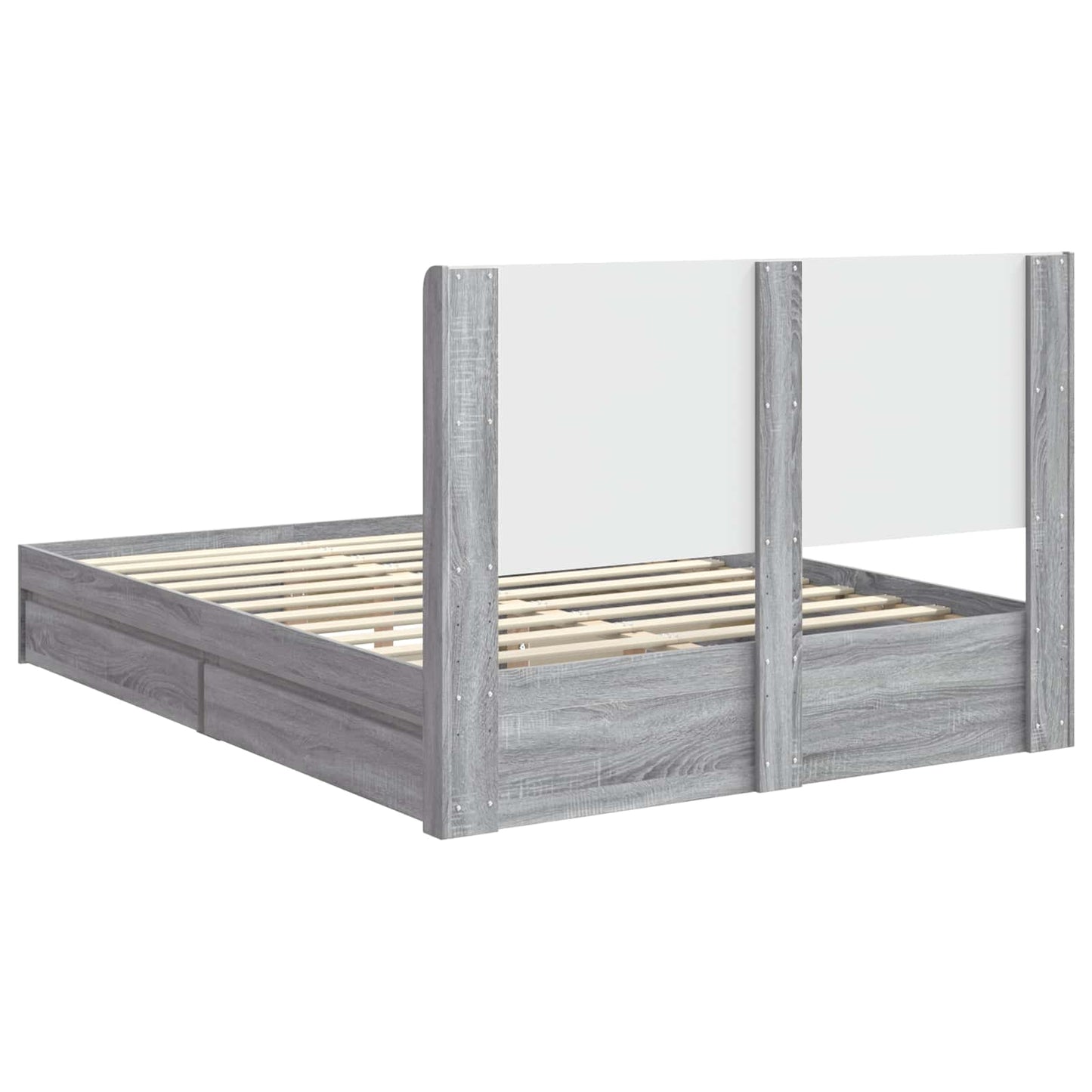vidaXL Καλάθι με αποθήκη και κεφαλάρι Γκρι Sonoma 160 x 200 cm