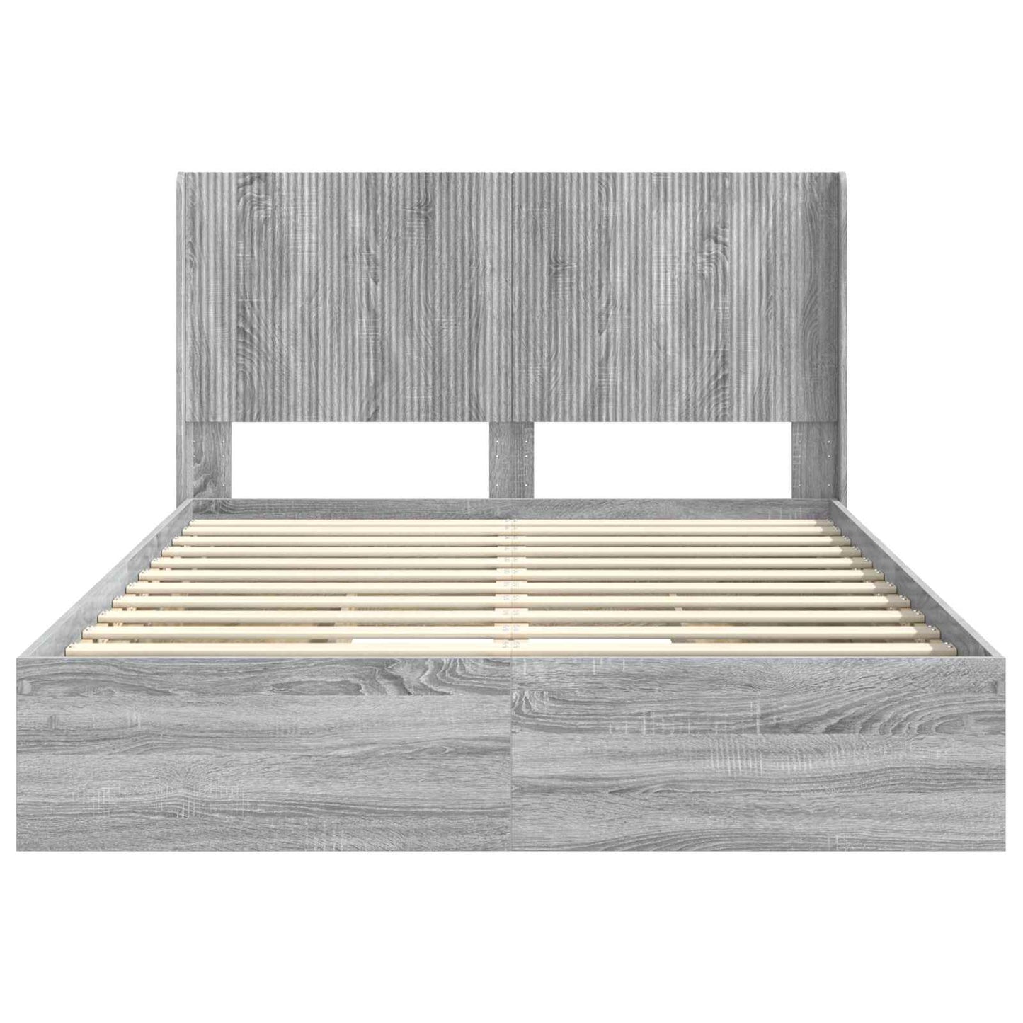 vidaXL Καλάθι με αποθήκη και κεφαλάρι Γκρι Sonoma 160 x 200 cm