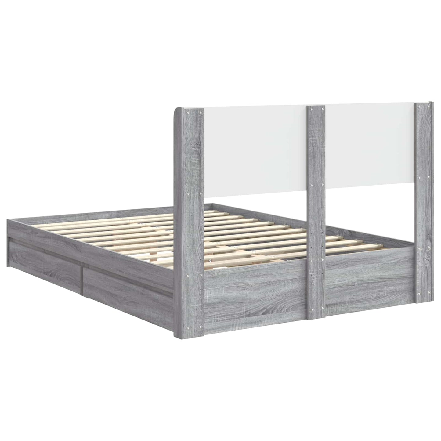 vidaXL Καλάθι με αποθήκη και κεφαλάρι Γκρι Sonoma 150 x 200 cm