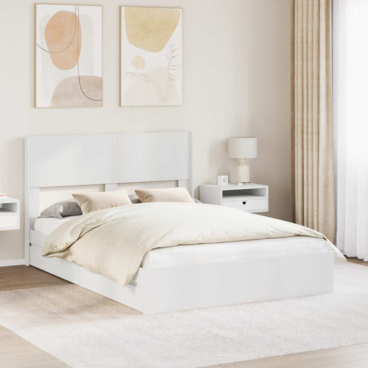 vidaXL Καλάθι με αποθήκη και κεφαλάρι Λευκό 140 x 200 cm