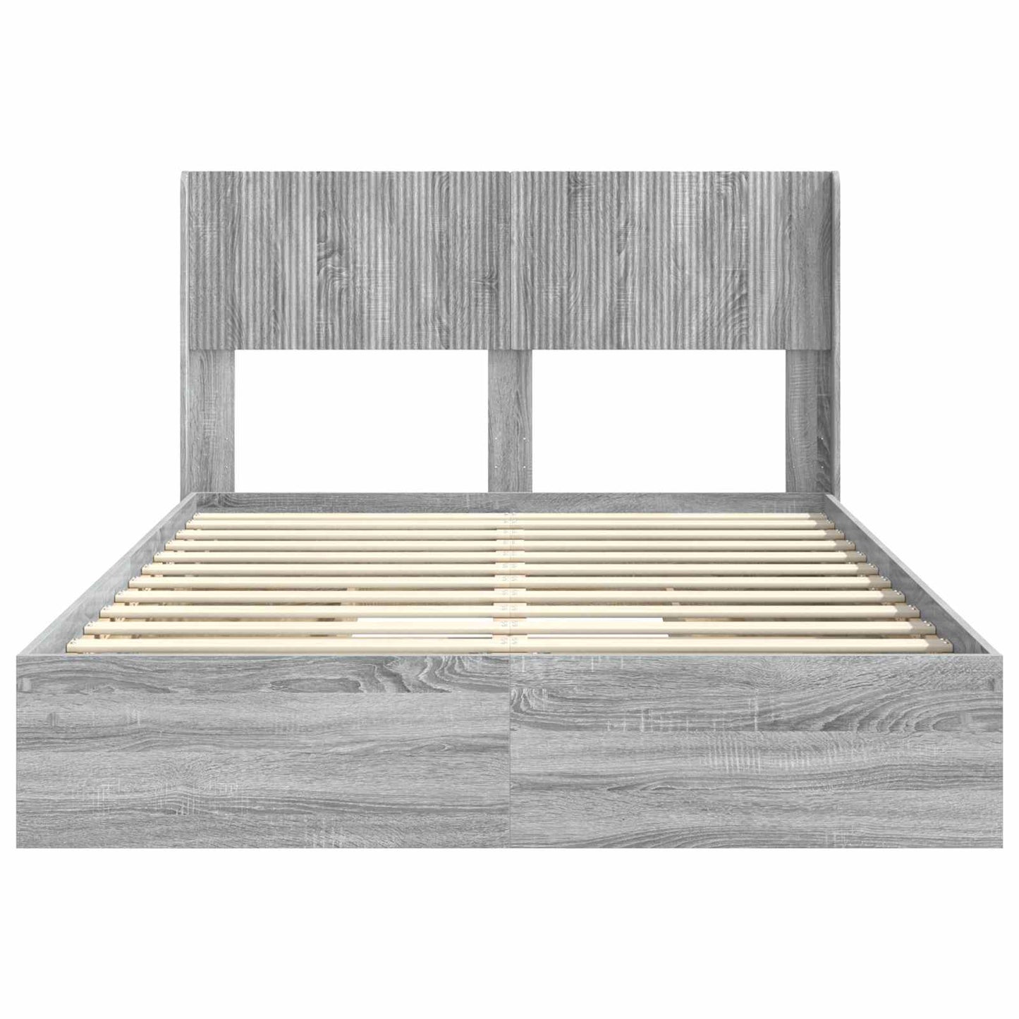 vidaXL Καλάθι με αποθήκη και κεφαλάρι Γκρι Sonoma 140 x 200 cm